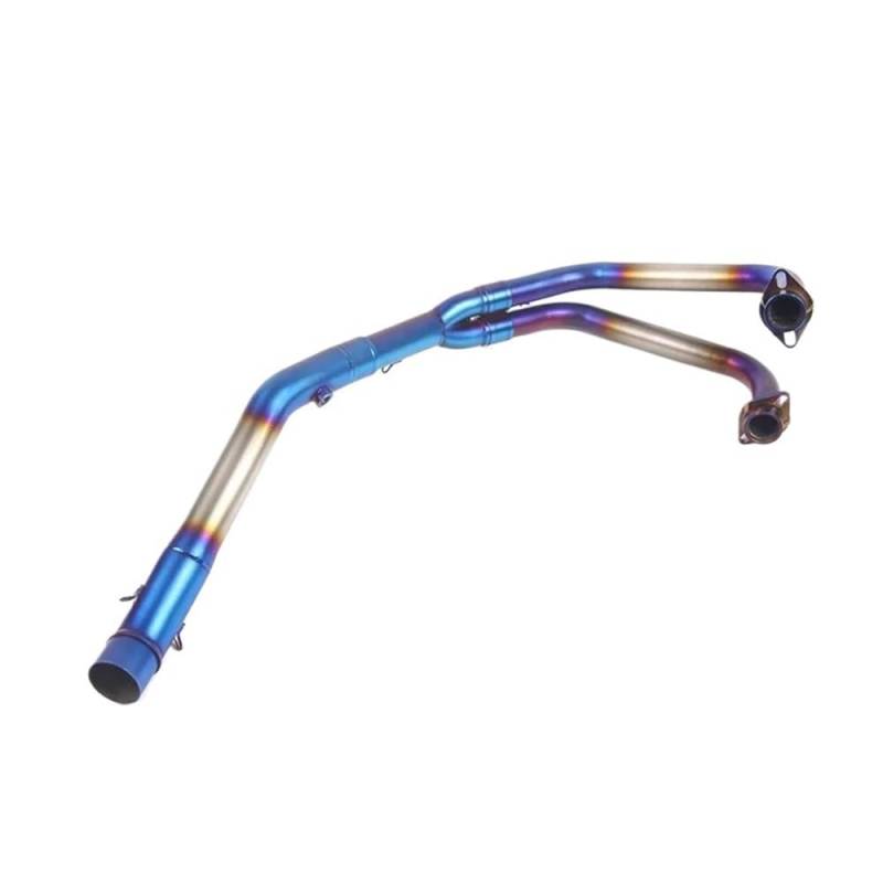 Motorrad Schalldämpfer Motorrad Auspuff Escape Moto Geändert Volle Front Mittleren Link Rohr Schalldämpfer Für YZF-R3 YZF-R25 MT03 2014-2021 von QmeNa