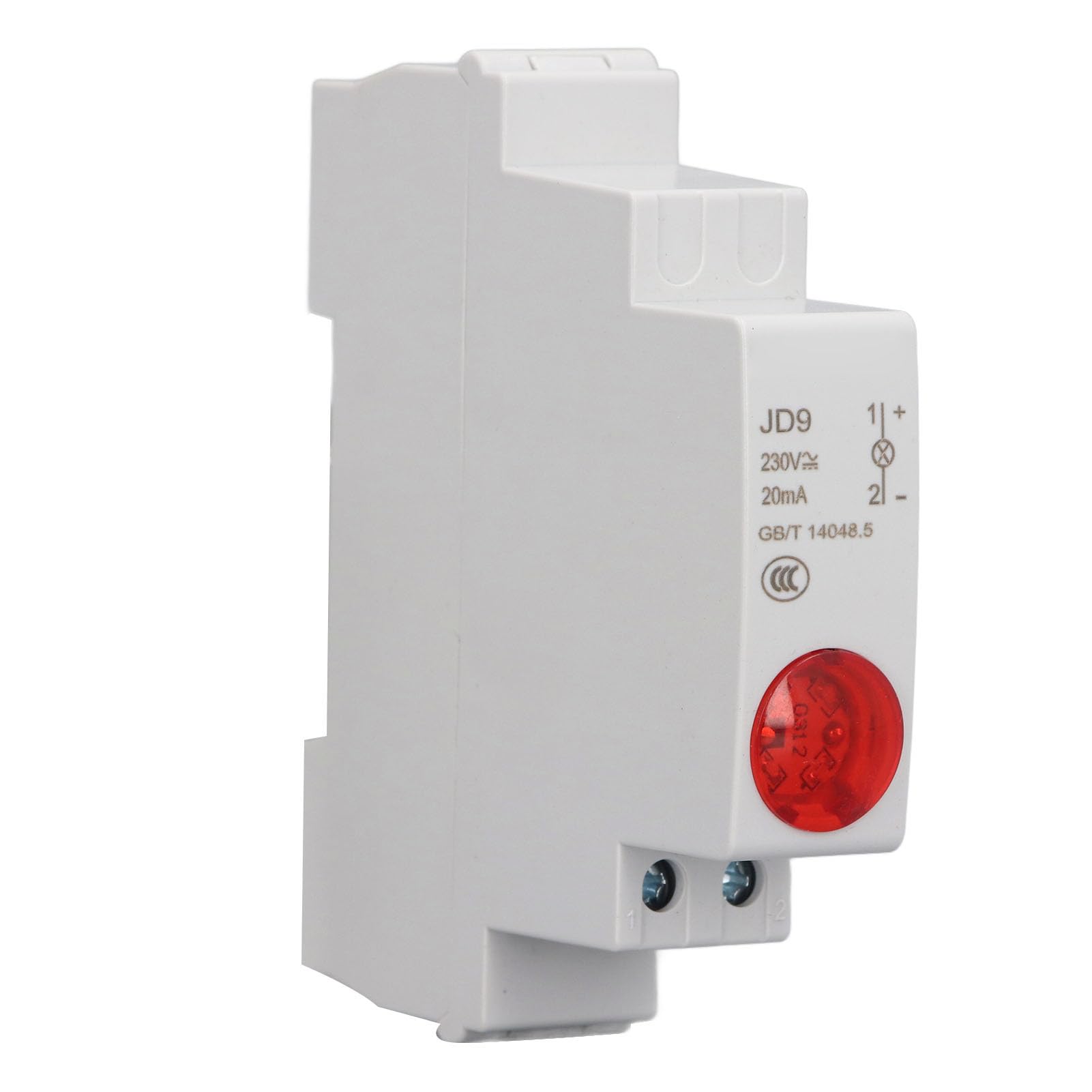 DIN-LEITER-LED Anzeigelicht Schaltung Signalanzeige Schienenart LED Anzeige für Verteilerkasten AC DC 230V (Red) von Qotolite