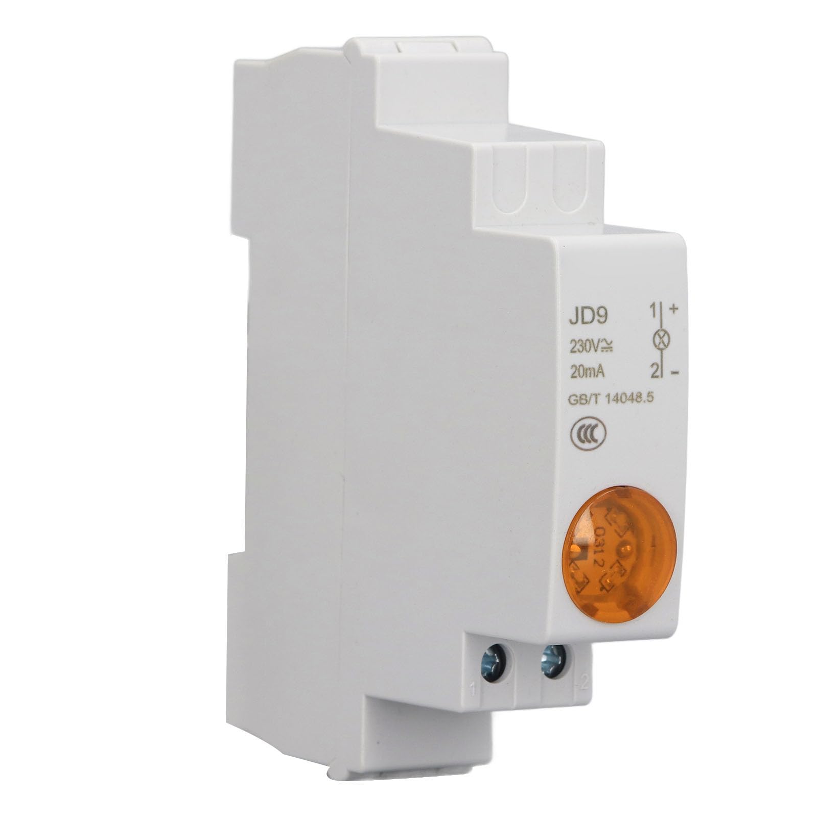 DIN-LEITER-LED Anzeigelicht Schaltung Signalanzeige Schienenart LED Anzeige für Verteilerkasten AC DC 230V (Yellow) von Qotolite