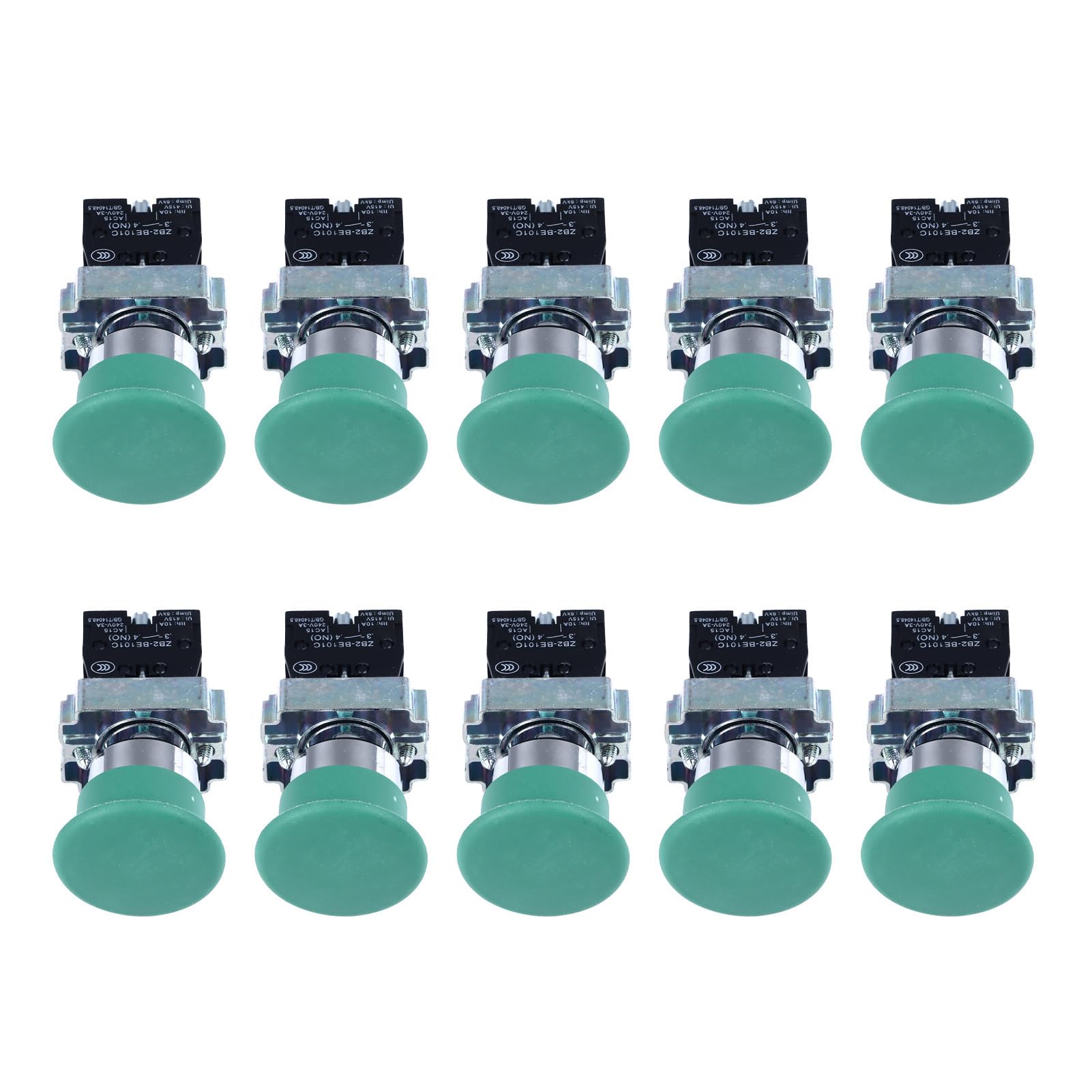 Mushroom Head Button Switch Selbstrückstellung 22mm Ein Aus Drucktaste Schalter für Maschinen AC240V Mushroom Head Button Switch Selbstrückstellung 22mm Ein Aus Drucktaste Schalter für Maschinen AC240V von Qotolite