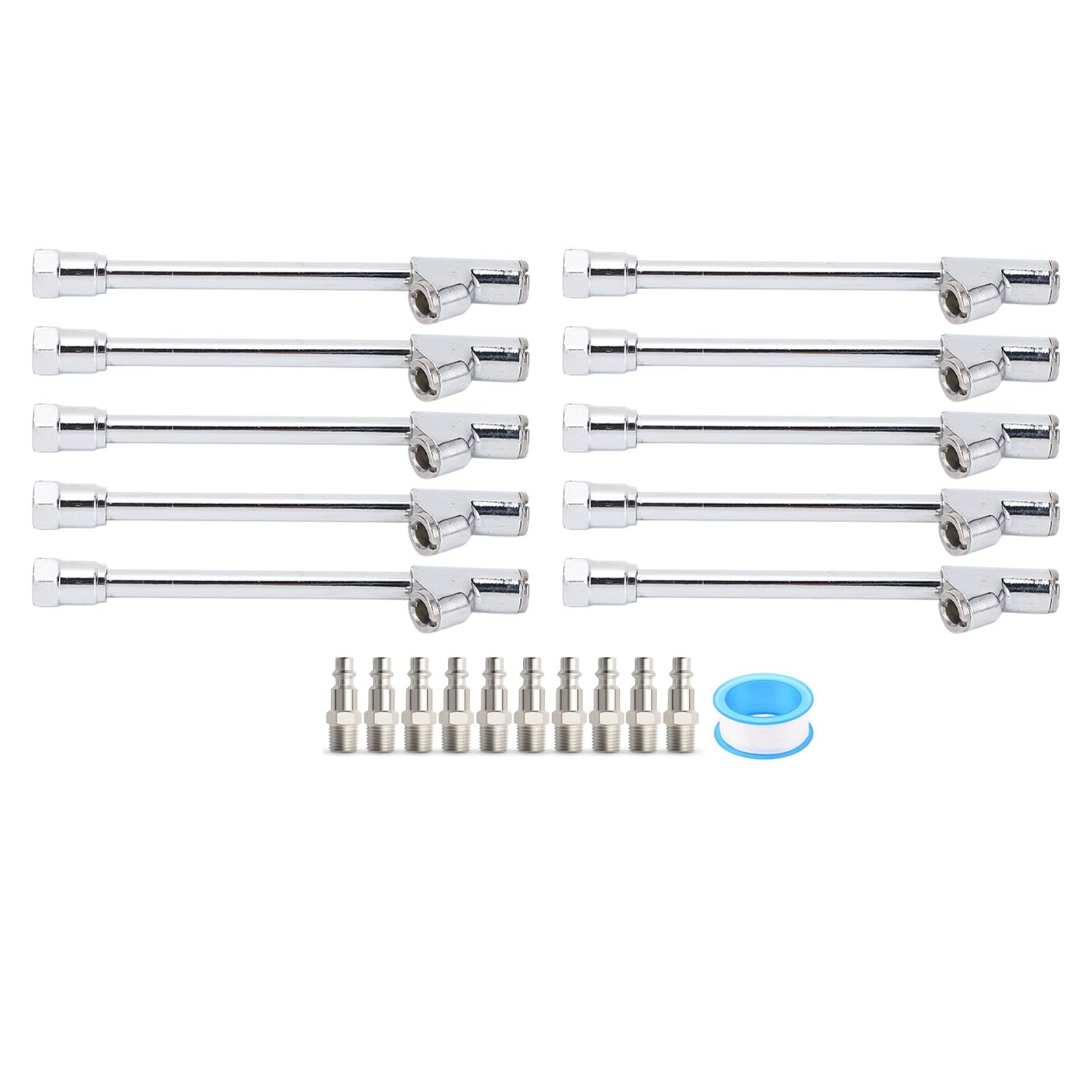 Qotolite Dual Head Air Chuck Set Quick Stecker 1/4 Zoll Fnpt Reifen -Inflation Chuck Silber Qotolite Dual Head Air Chuck Set Quick Stecker 1/4 Zoll Fnpt Reifen -Inflation Chuck Silber von Qotolite