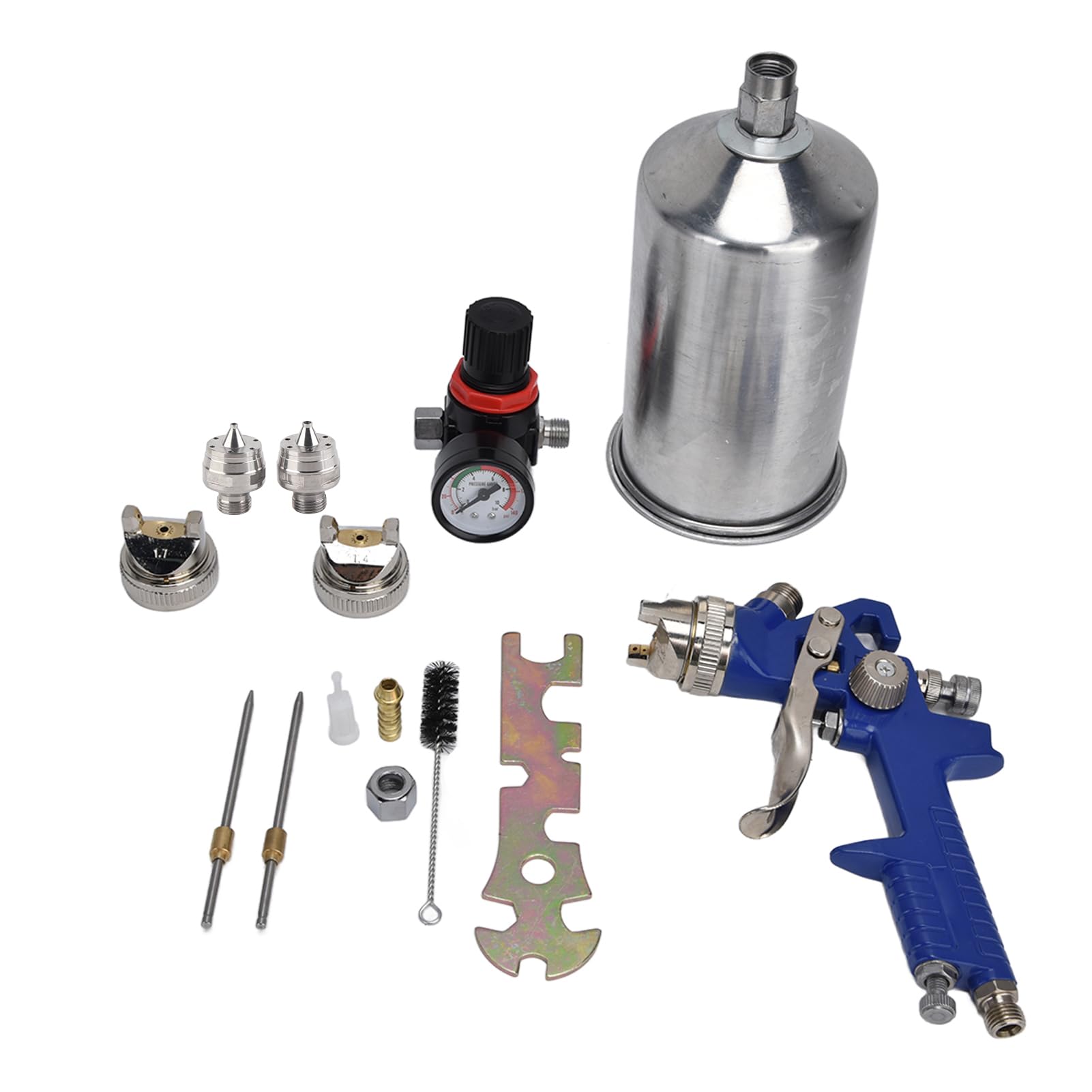 Qotolite HVLP -Sprühpistole professionelle Aluminiumlegierung Pneumatische Sprühpistole Automobilbeschichtung H -827p Blau für LKW und Autos Qotolite HVLP -Sprühpistole professionelle Aluminiumlegierung Pneumatische Sprühpistole Automobilbeschichtung H -827p Blau für LKW und Autos von Qotolite