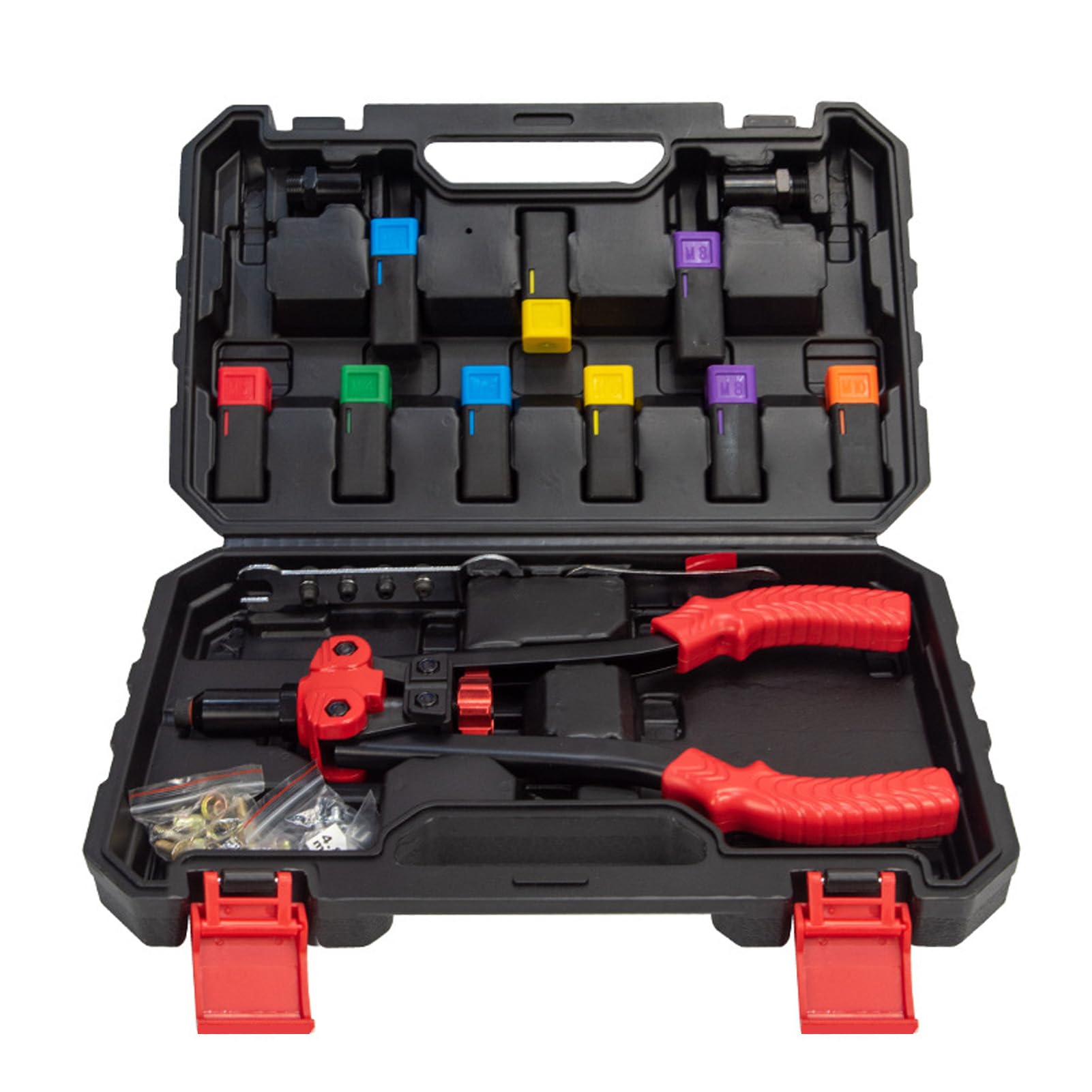 Qotolith -Stahlniet - -Kit, Korrosions, ergonomische Non -Slip -Griffe, Schnellwechsel -Dorn, für Automobil-, Luftfahrt- und DIY -Reparaturen Qotolith -Stahlniet - -Kit, Korrosions, ergonomische Non -Slip -Griffe, Schnellwechsel -Dorn, für Automobil-, Luftfahrt- und DIY -Reparaturen von Qotolite