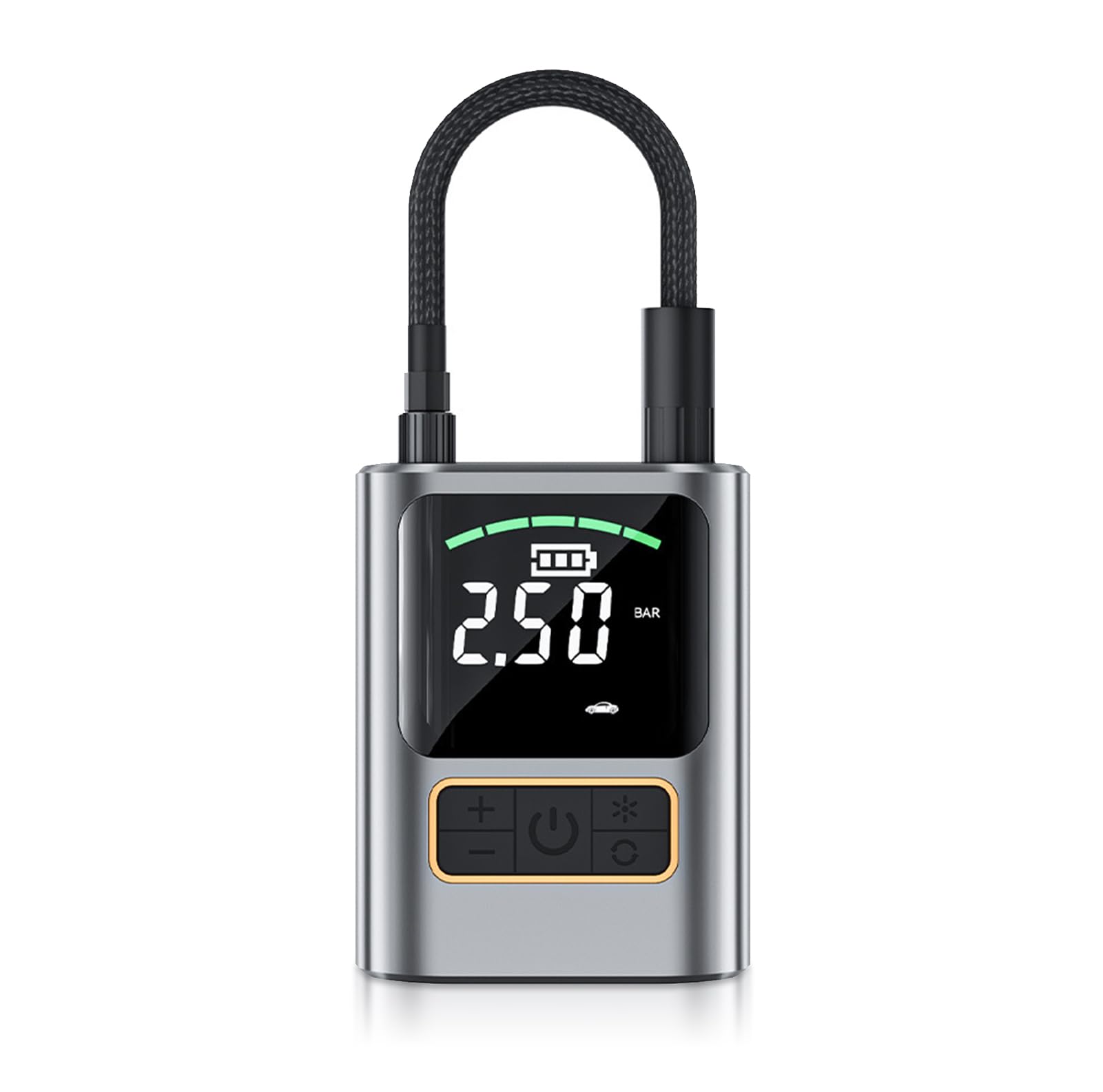 Qotolith -tragbarer Reifeninflator, LCD -Display, automatisches Abbinden, 4000 -mAh -Akku, LED -Licht, für Auto-, Motorrad-, Fahrrad-, Sport- und Notfallgebrauch Qotolith -tragbarer Reifeninflator, LCD -Display, automatisches Abbinden, 4000 -mAh -Akku, LED -Licht, für Auto-, Motorrad-, Fahrrad-, Sport- und Notfallgebrauch von Qotolite