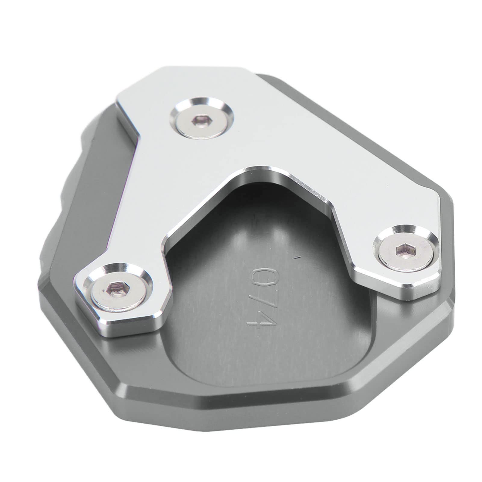 Aluminiumlegierungs -Motorrad -Kickstand -Vergrößerung, Seitenständer -Extensionsplatte für CB500X 2019+, Langlebiges Motorradzubehör (Grau) von Qqmora