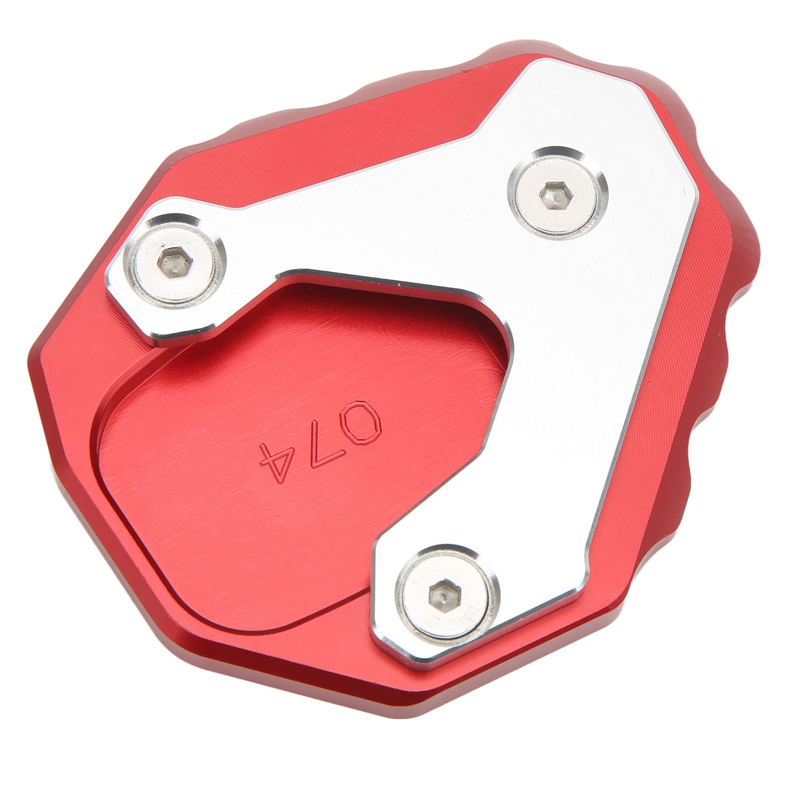 Aluminiumlegierungs -Motorrad -Kickstand -Vergrößerung, Seitenständer -Extensionsplatte für CB500X 2019+, Langlebiges Motorradzubehör (Rot) von Qqmora