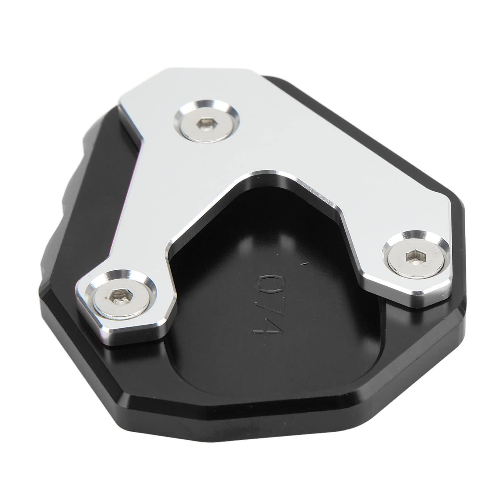 Aluminiumlegierungs -Motorrad -Kickstand -Vergrößerung, Seitenständer -Extensionsplatte für CB500X 2019+, Langlebiges Motorradzubehör (Schwarz) von Qqmora