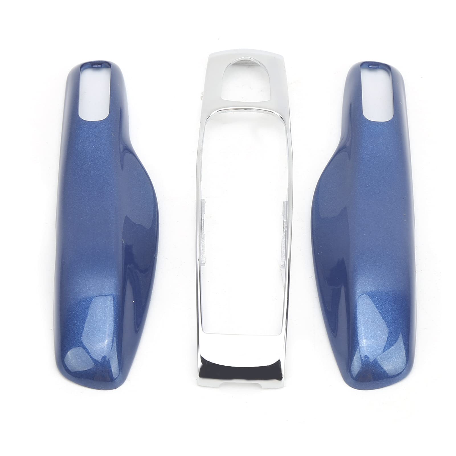 Auto Remote Key Fob Case Trim Schutzabdeckung Remote Key Shell Case Ersatz Ersatz für 911 Panamera Macan Boxster(Blau) von Qqmora