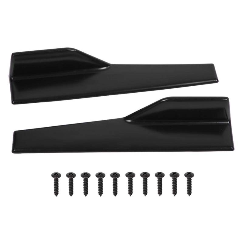Qqmora Auto Seitenschweller 2 STK. Auto Universal Glossy Schwarz Seitenrock Rocker Splitter Winglet Wings Canard Diffusor Ersatzteile,Seitenfl¨¹gel und Paneele von Qqmora