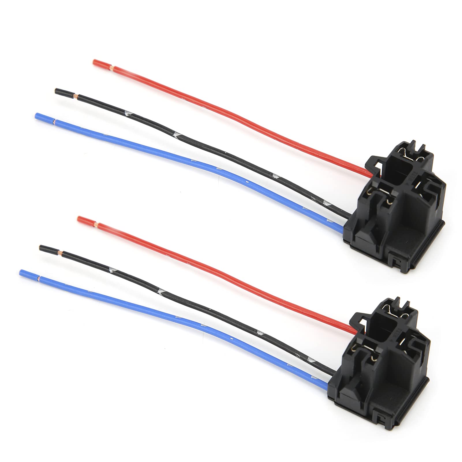 Scheinwerferanschluss 2 Stück H4 Glühbirne Buchse mit Kupferdraht Hochhitzebeständig Plug And Play 12V Scheinwerferanschlussverkabelung Scheinwerferanschluss 2 Stück H4 Glühbirne Buchse mit Kupferdraht Hochhitzebeständig Plug And Play 12V Scheinwerferanschlussverkabelung von Qqmora