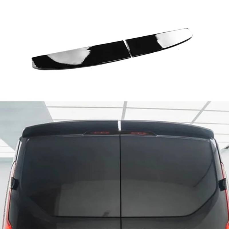 QqzzzH für Ford Transit Custom Mk8 2012-2022 Double Door Auto Kofferraum Heck Spoiler, Schwarz, ABS, Heckflügel, Auto-Tuning-Zubehör von QqzzzH