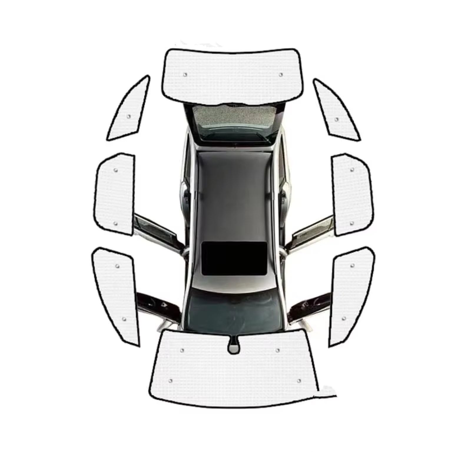 Frontscheibenabdeckung Für A6 Für Avant C7 4G 2012~2018 Vollständige Surround-Windschutzscheibe Fenster Visier Vollständige Abdeckung Sonnenschirme Sonnenschutz Auto(All Sunshades) von Qsnfda