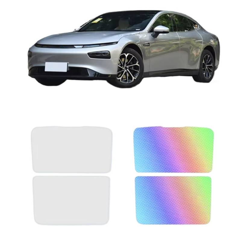 Frontscheibenabdeckung Für AVATR 12 2023 2024 2025 Wärmedämmung Dachfenster Aufkleber Auto Elektrostatische Adsorption Schiebedach Sonnenschirm Abdeckung Sonnenschutz Auto(2 x Beige) von Qsnfda