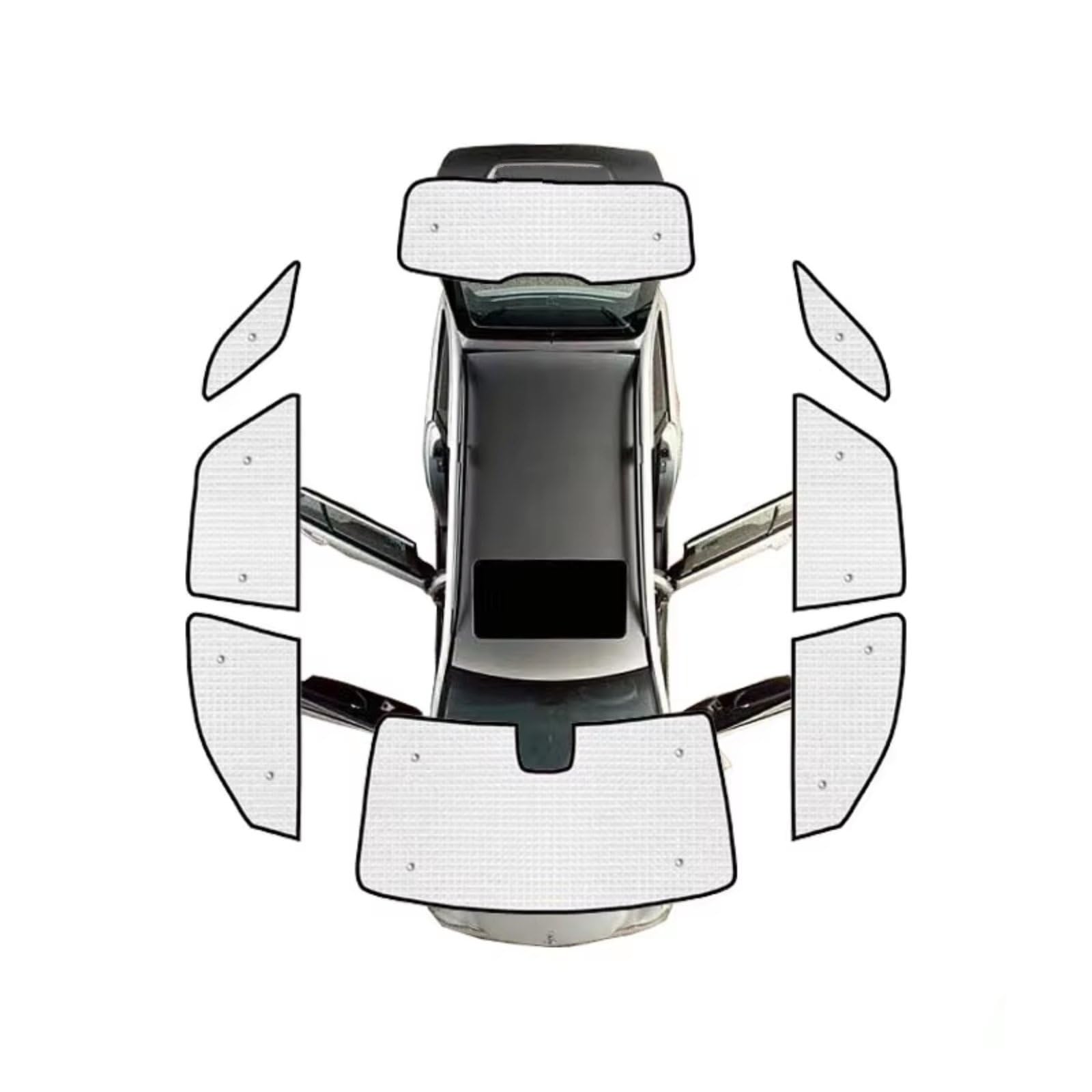 Frontscheibenabdeckung Für Benz Für GLE M-Klasse ML350 ML400 W164 2006~2011 Vollständige Abdeckungen Sonnenschutz Windschutzscheibe Visier Sonnenschutz Auto(All Sunshades) von Qsnfda