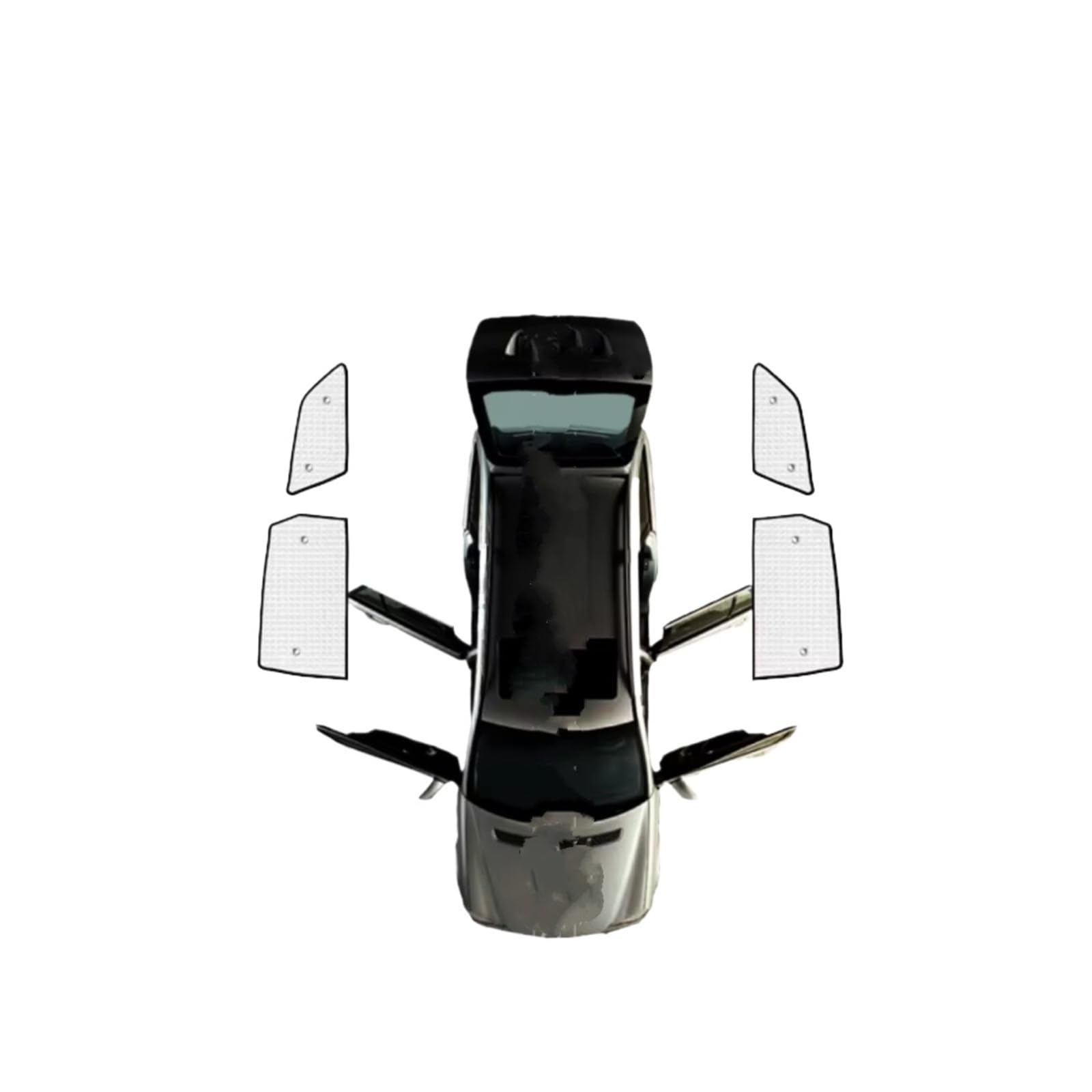 Frontscheibenabdeckung Für FIAT Für Freemont 2009~2020 Autozubehör Sonnenschutz Windschutzscheiben Seitenfenster Visier Vollständige Abdeckungen Sonnenschirme Sonnenschutz Auto(Rear Windows) von Qsnfda