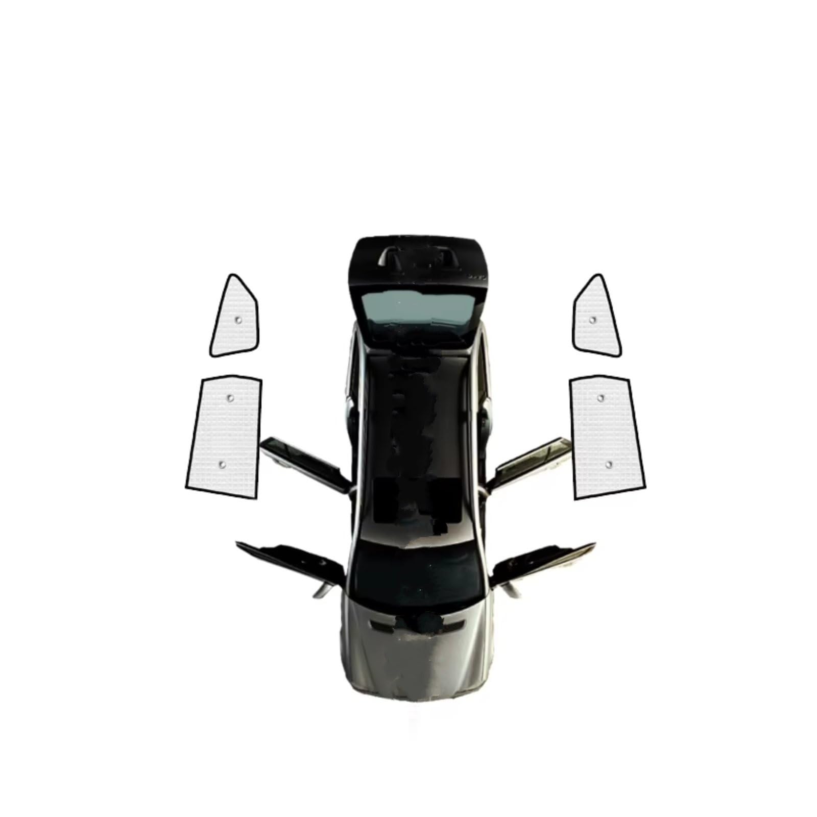 Frontscheibenabdeckung Für Ford Für KUGA Für MK2 C520 2014~2019 Auto-Sonnenschutz Windschutzscheiben Seitenfenstervisier Vollständige Abdeckungen Sonnenschirme Sonnenschutz Auto(Rear Windows) von Qsnfda