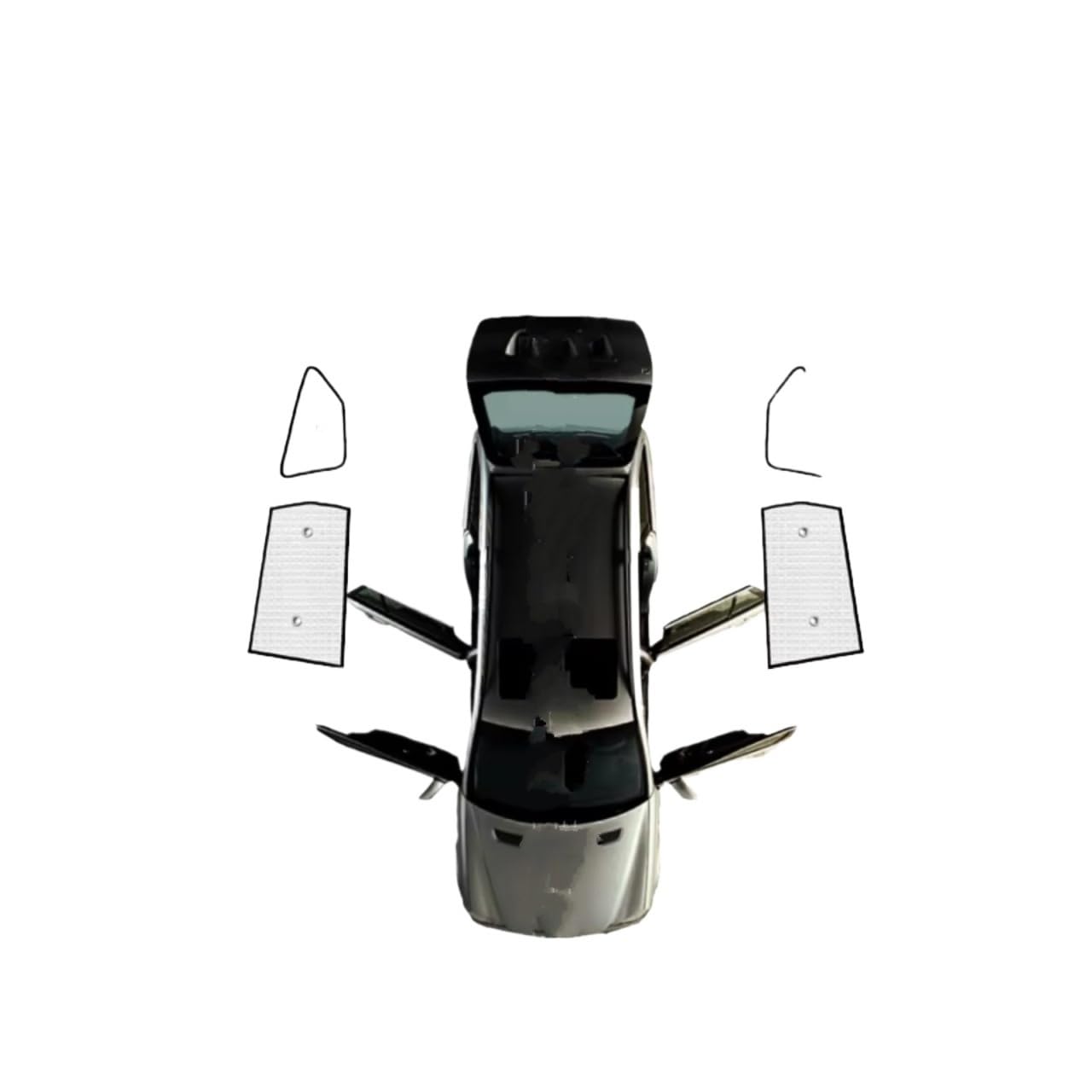 Frontscheibenabdeckung Für Ford Für KUGA MK2 C520 Auto Sonnenschutz Windschutzscheiben Seitenfenster Visier Vollständige Abdeckungen Sonnenschirme Sonnenschutz Auto(Rear Windows) von Qsnfda