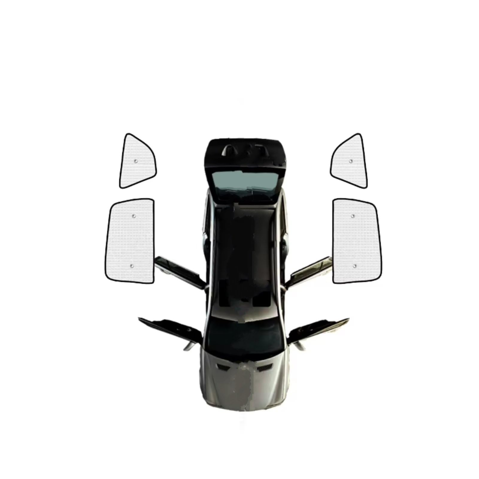 Frontscheibenabdeckung Für Ford Für S-Max MK1 Für Smax 2007~14 Autofenster Windschutzscheiben-Sonnenschutz UV-Schutzreflektor Sonnenschutz Auto Sonnenblende Sonnenschutz Auto(Rear Windows) von Qsnfda