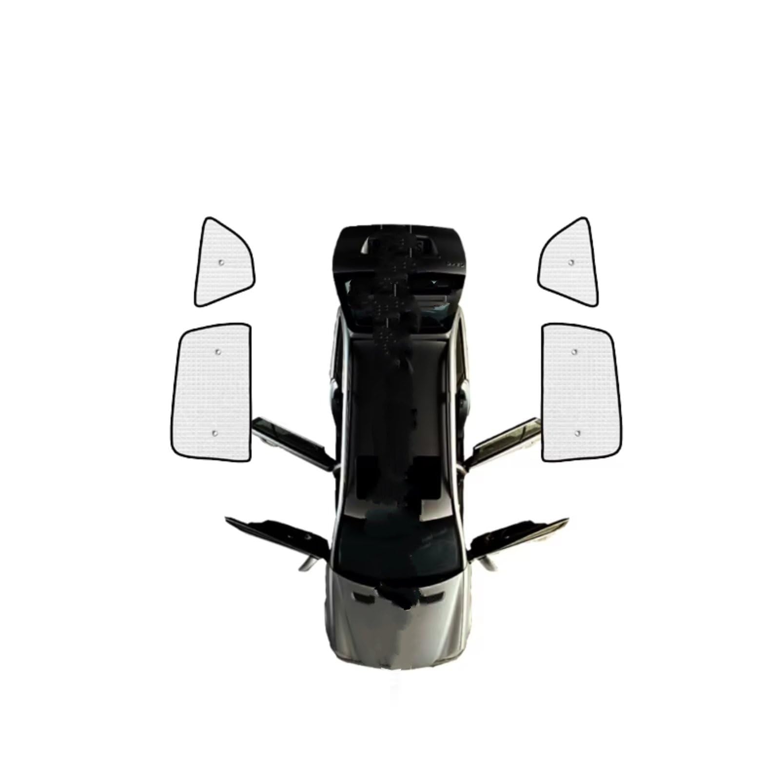 Frontscheibenabdeckung Für Ford Für S-Max MK1 Für Smax Autofenster Windschutzscheiben-Sonnenschutz UV-Schutzreflektor Sonnenschutz Auto Sonnenblende Sonnenschutz Auto(Rear Windows) von Qsnfda