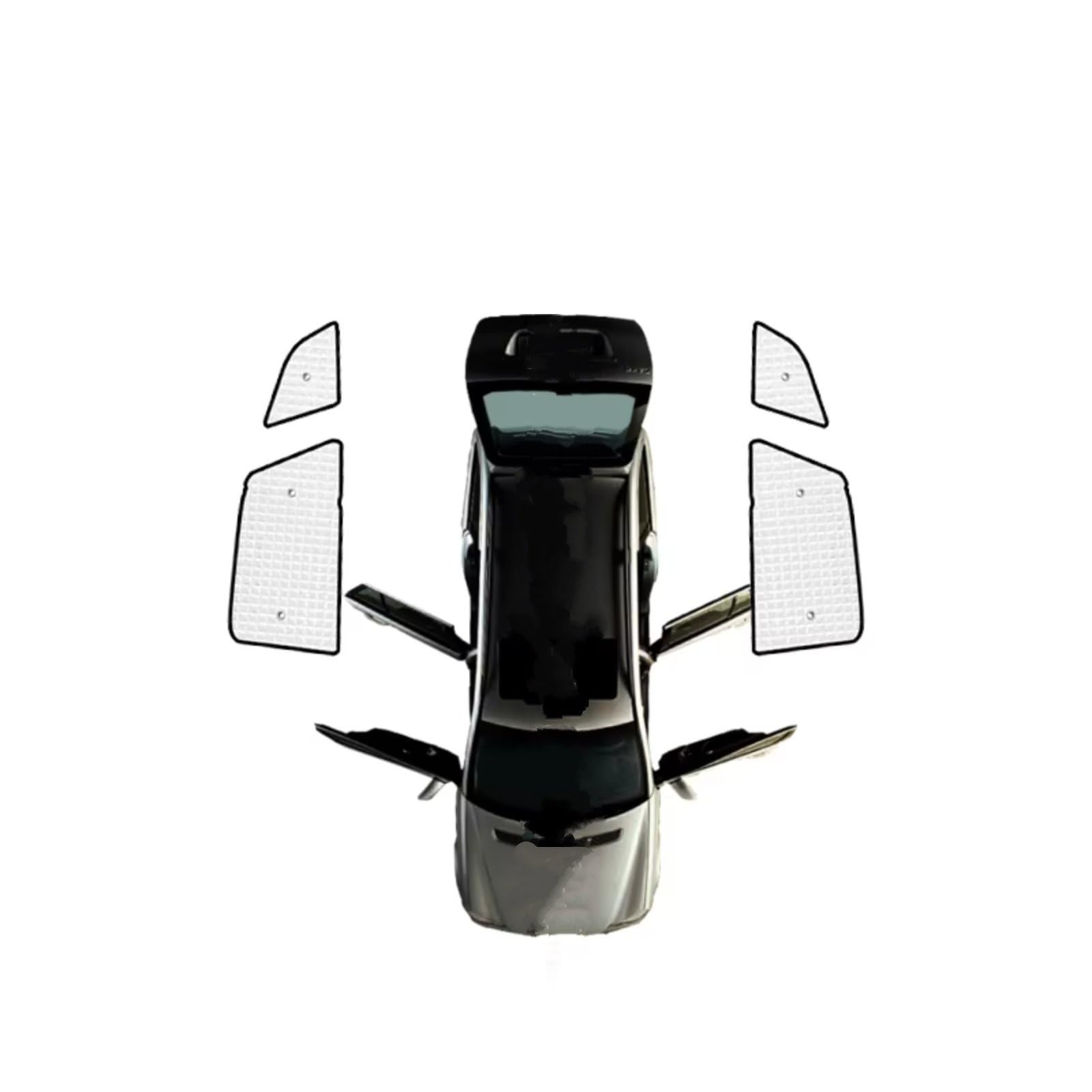 Frontscheibenabdeckung Für Hyundai Für Santa Für Fe cm 2007~2012 Autofenster-Windschutzscheiben-Sonnenschutz UV-Schutzreflektor Sonnenschutz Auto Sonnenblende Sonnenschutz Auto(Rear Windows) von Qsnfda