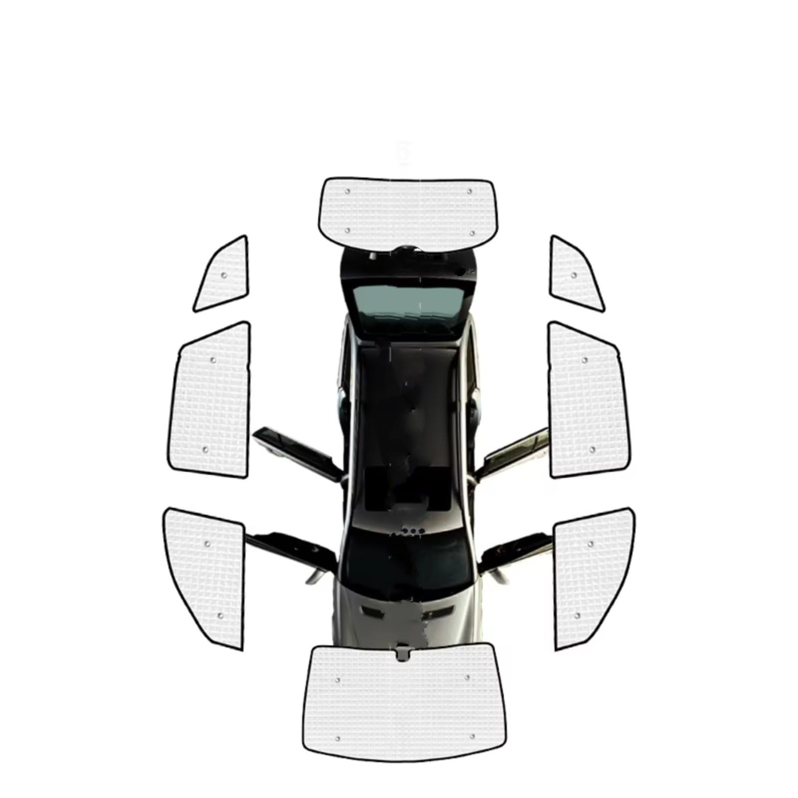 Frontscheibenabdeckung Für Hyundai Für Santa Für Fe cm Autofenster-Windschutzscheiben-Sonnenschutz UV-Schutzreflektor Sonnenschutz Auto Sonnenblende Sonnenschutz Auto(All Sunshades) von Qsnfda