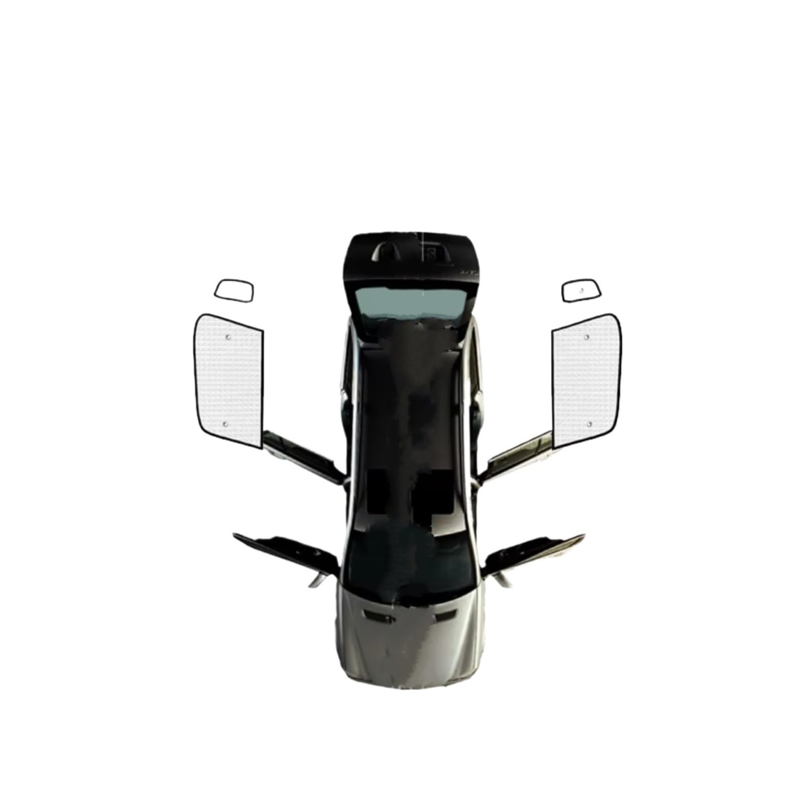 Frontscheibenabdeckung Für Jeep Für Renegade BU 2015~2023 Auto Sonnenschutz Windschutzscheiben Seitenfenster Visier Volle Abdeckungen Sonnenschirme Sonnenschutz Auto(Rear Windows) von Qsnfda
