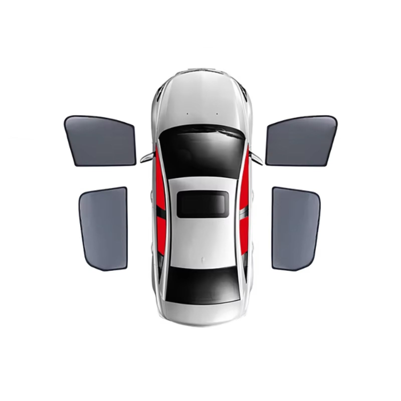 Frontscheibenabdeckung Für Kadjar 2015-2022 Magnetischer Auto-Sonnenschutzschild Frontscheibenvorhangabdeckung Heckscheiben-Sonnenschutzvisier Sonnenschutz Auto(4 X Front Rear) von Qsnfda