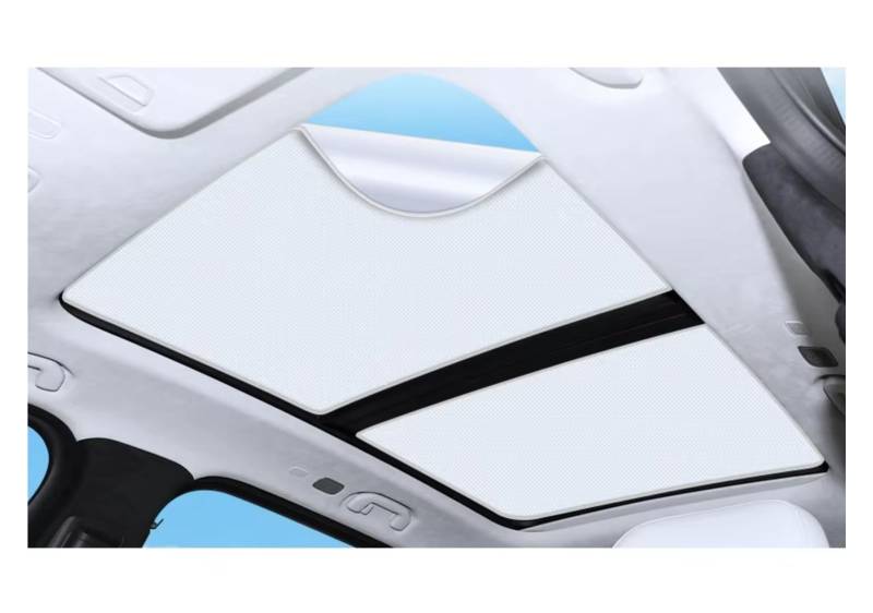 Frontscheibenabdeckung Für MG RX8 2018-23 Auto Elektrostatische Adsorption Schiebedach Sonnenschirm Dachfenster Rollo Schattierung Aufkleber Dach Sonnenschirm Sonnenschutz Auto(Beige) von Qsnfda