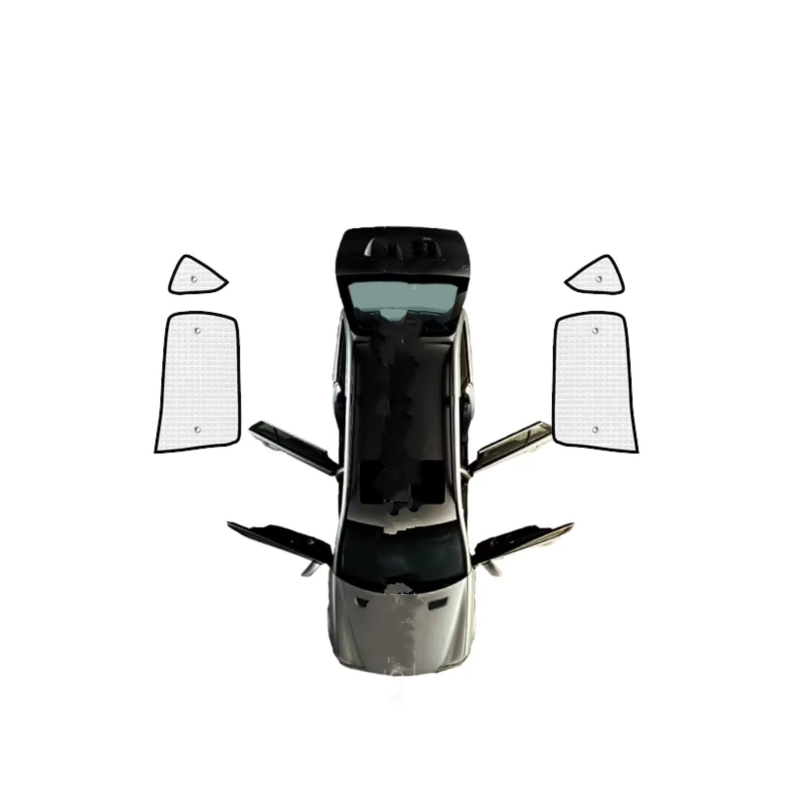 Frontscheibenabdeckung Für Nissan Für Murano Z51 2009~2014 2010 2011 2012 Autofenster Windschutzscheiben-Sonnenschutz UV-Schutzreflektor Sonnenschutz Autovisier Sonnenschutz Auto(Rear Windows) von Qsnfda