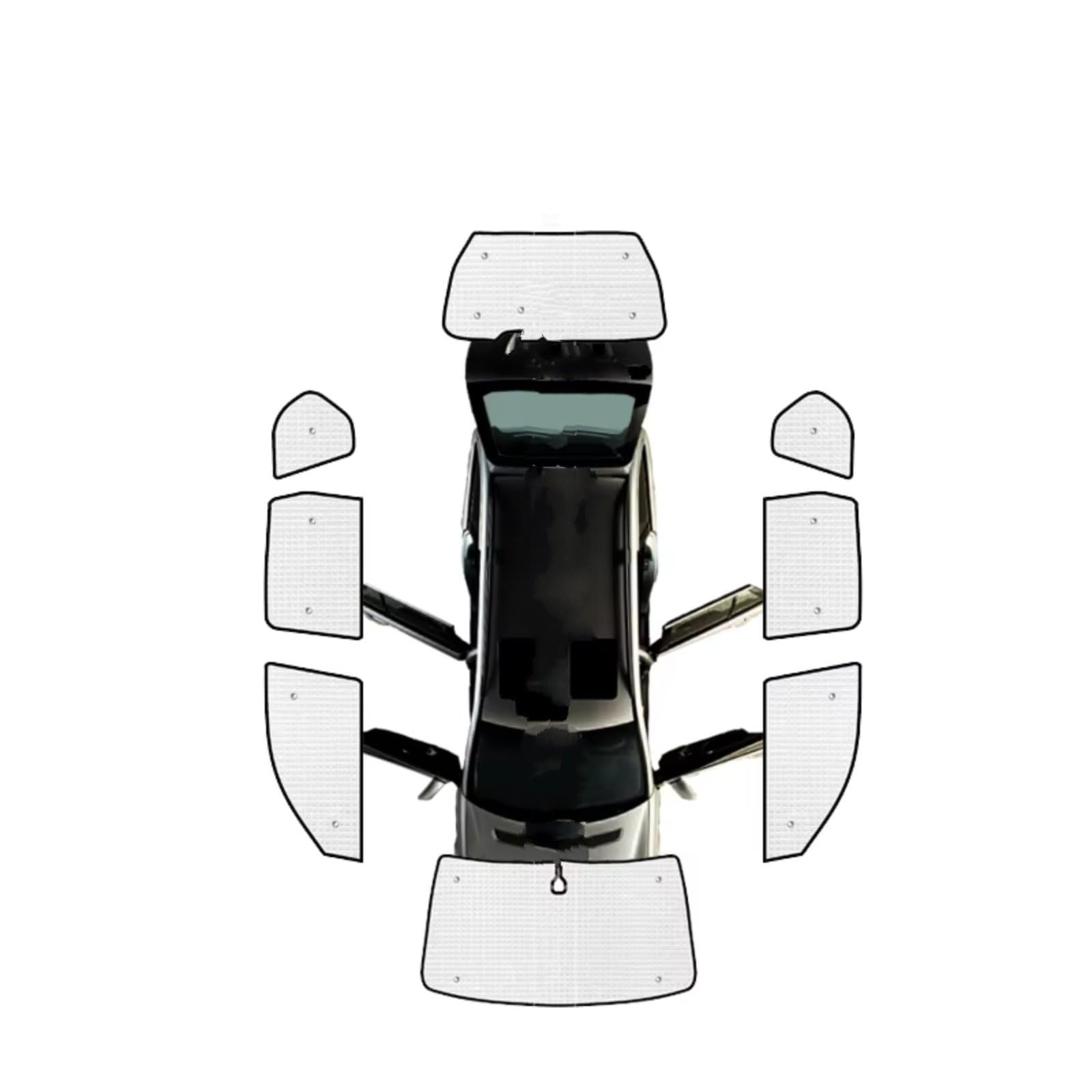 Frontscheibenabdeckung Für Nissan Für X-Trail T31 2008 2009 2010 2011 2012 Anti-UV-Sonnenschutzfenster-Sonnenschutz Auto-Volldeckungs-Sonnenschirme Sonnenschutz Auto(All Sunshades) von Qsnfda