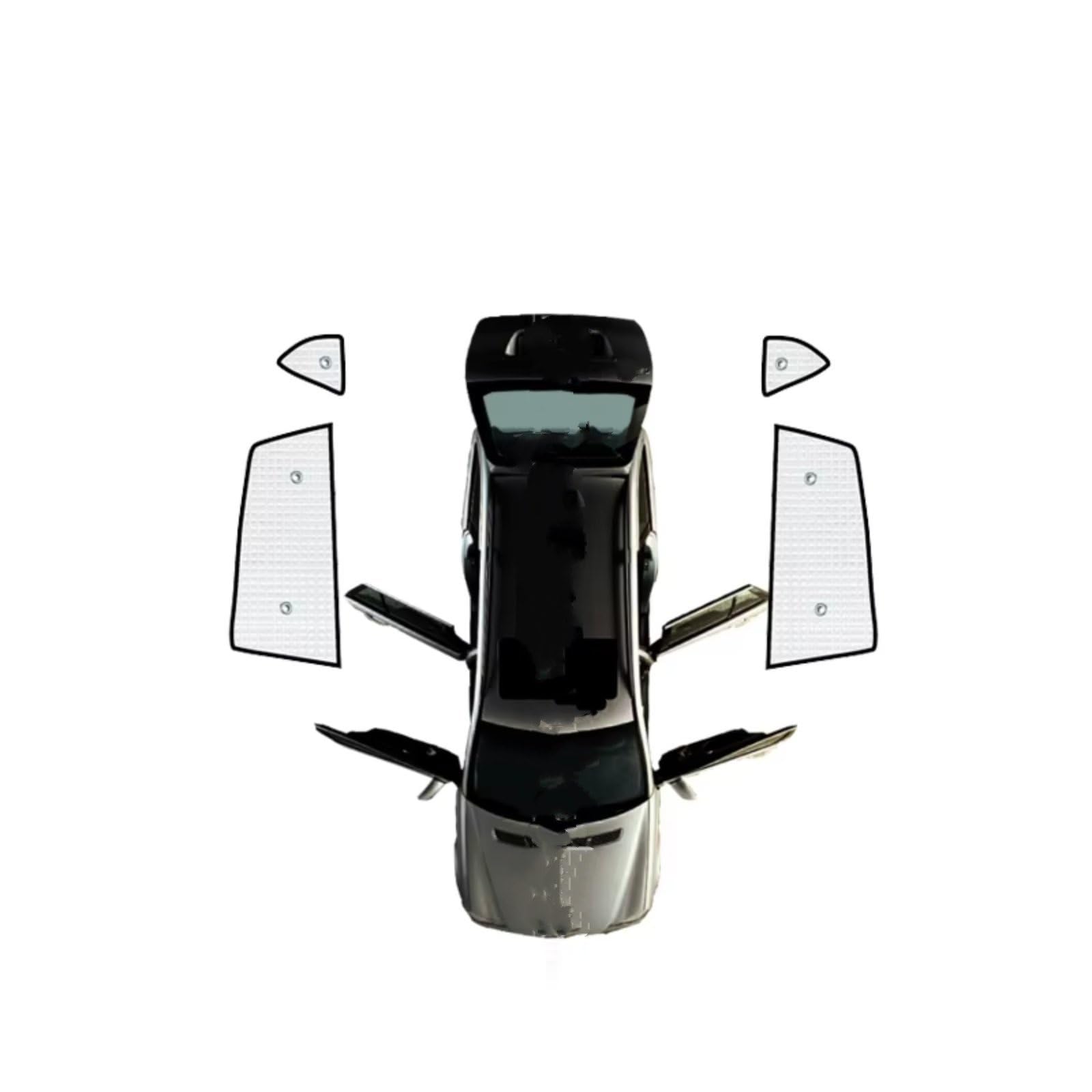 Frontscheibenabdeckung Für Toyota Für Rav4 XA40 2013~2018 2014 Anti-UV-Auto-Sonnenschutzfenster-Sonnenschutzabdeckung Auto-Volldeckungs-Sonnenschirme Sonnenschutz Auto(Rear Windows) von Qsnfda