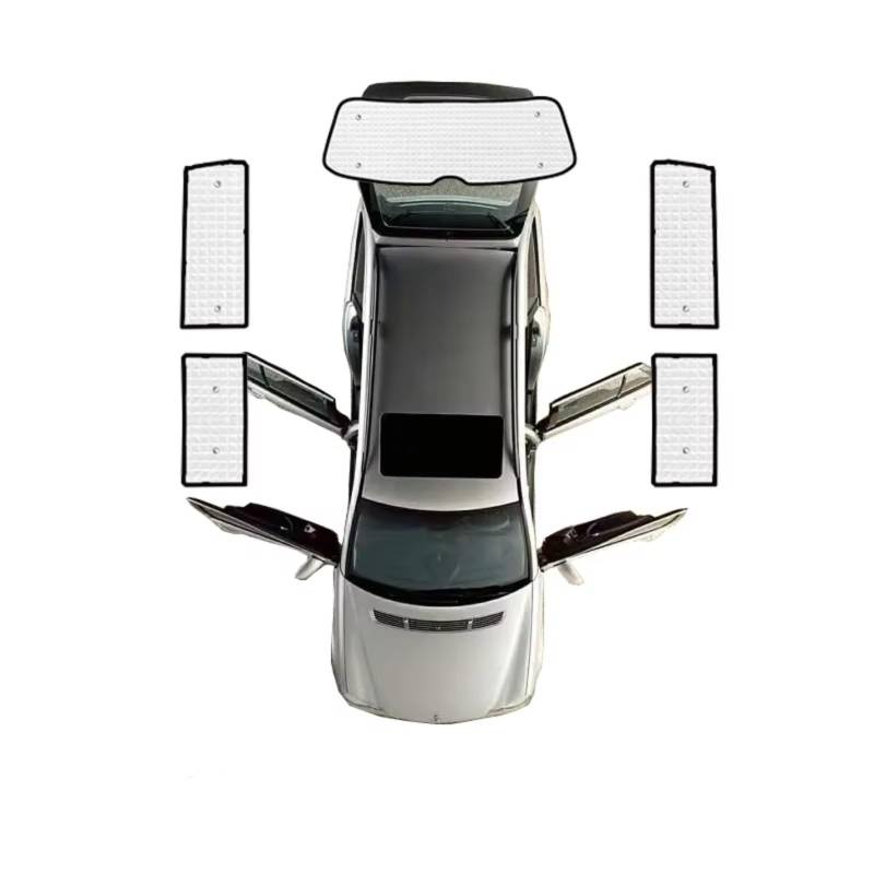 Frontscheibenabdeckung Für VW Für Transporter T5 Für Caravelle Für Multivan Doubleback Für SWB Autovisier Vollständige Abdeckungen Sonnenschirme Sonnenschutz Auto(Rear sunshades) von Qsnfda