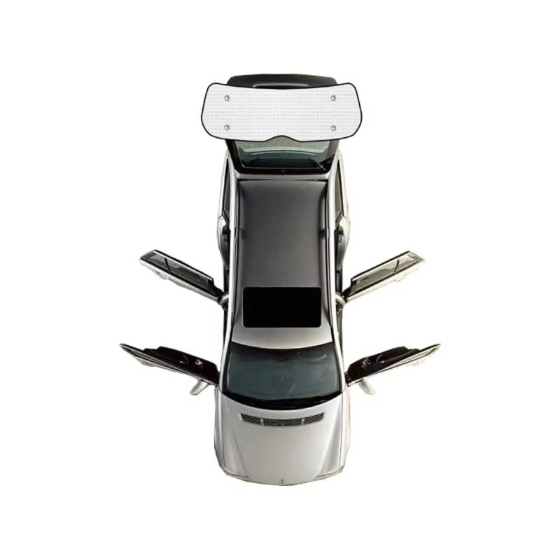 Frontscheibenabdeckung Für VW ID.3 ID 3 2019~2023 Fließheck Anti-UV Sonnenschutz Shades Visier Auto Sonnenschirm Auto Fenster Sonnenschirme Sonnenschutz Auto(Rear Windows) von Qsnfda