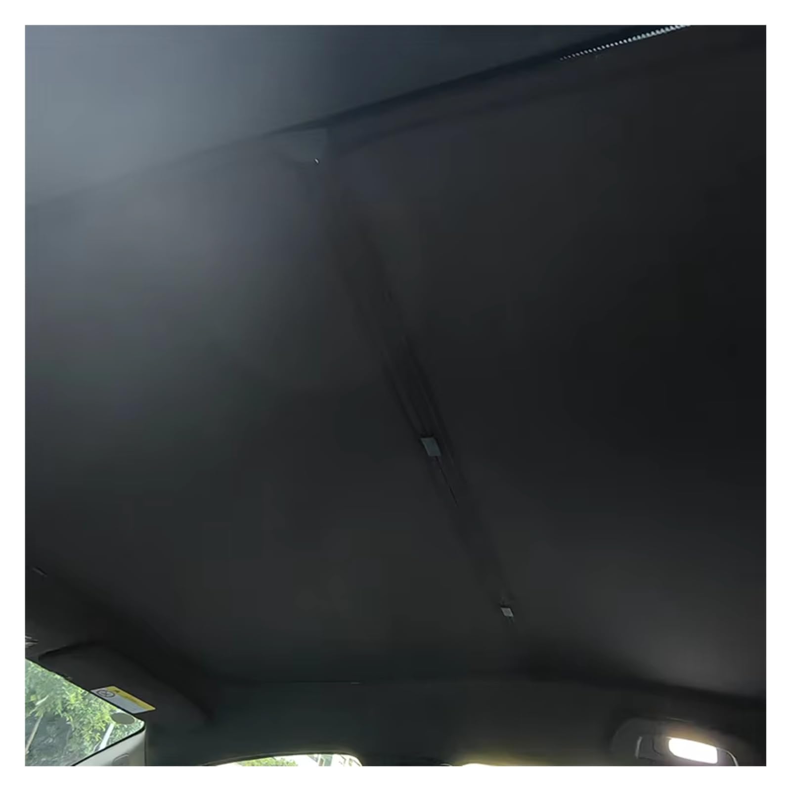 Frontscheibenabdeckung Für Volvo Für EX30 Auto EIS Tuch Schnalle Sonnenschutz Glas Dach Sonnenschirm Wärmedämmung Schiebedach Dachfenster UV Schützen Sonnenschutz Auto(2 x Black) von Qsnfda