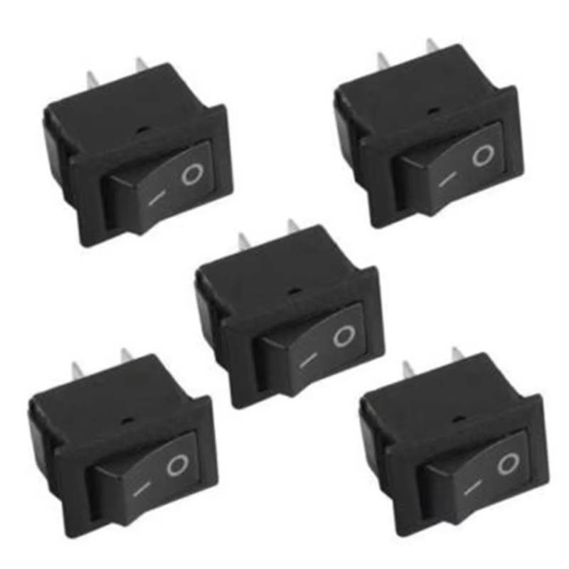 Innenzubehör 10X Auto Auto Lkw Boot Runde Rocker DC 12V 16A 2-Pin EIN/AUS Kippschalter SPST schalter Rocker Schalter 10 * 15mm Zubehör Innenraum von Qsnfda