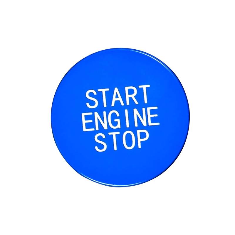 Innenzubehör Für 1 2 3 4 8 X5 X6 X7 Z4 Serie F40 F44 G20 G22 G14 G05 G06 G29 auto Motor Start Stop Schalter Taste Aufkleber Innen Trim Zubehör Innenraum(Blue) von Qsnfda