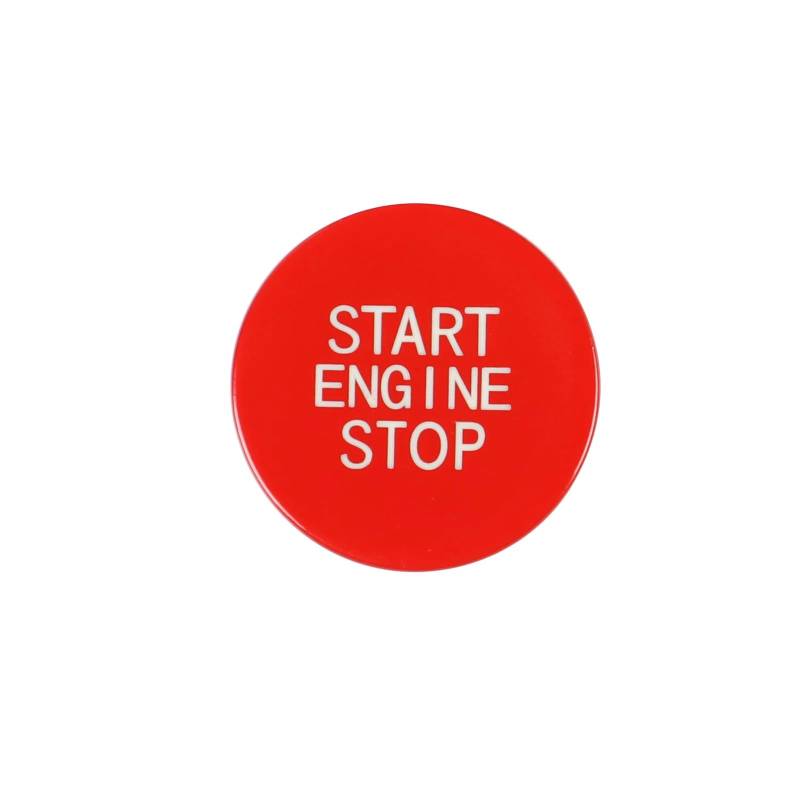 Innenzubehör Für 1 2 3 4 8 X5 X6 X7 Z4 Serie F40 F44 G20 G22 G14 G05 G06 G29 auto Motor Start Stop Schalter Taste Aufkleber Innen Trim Zubehör Innenraum(Red) von Qsnfda