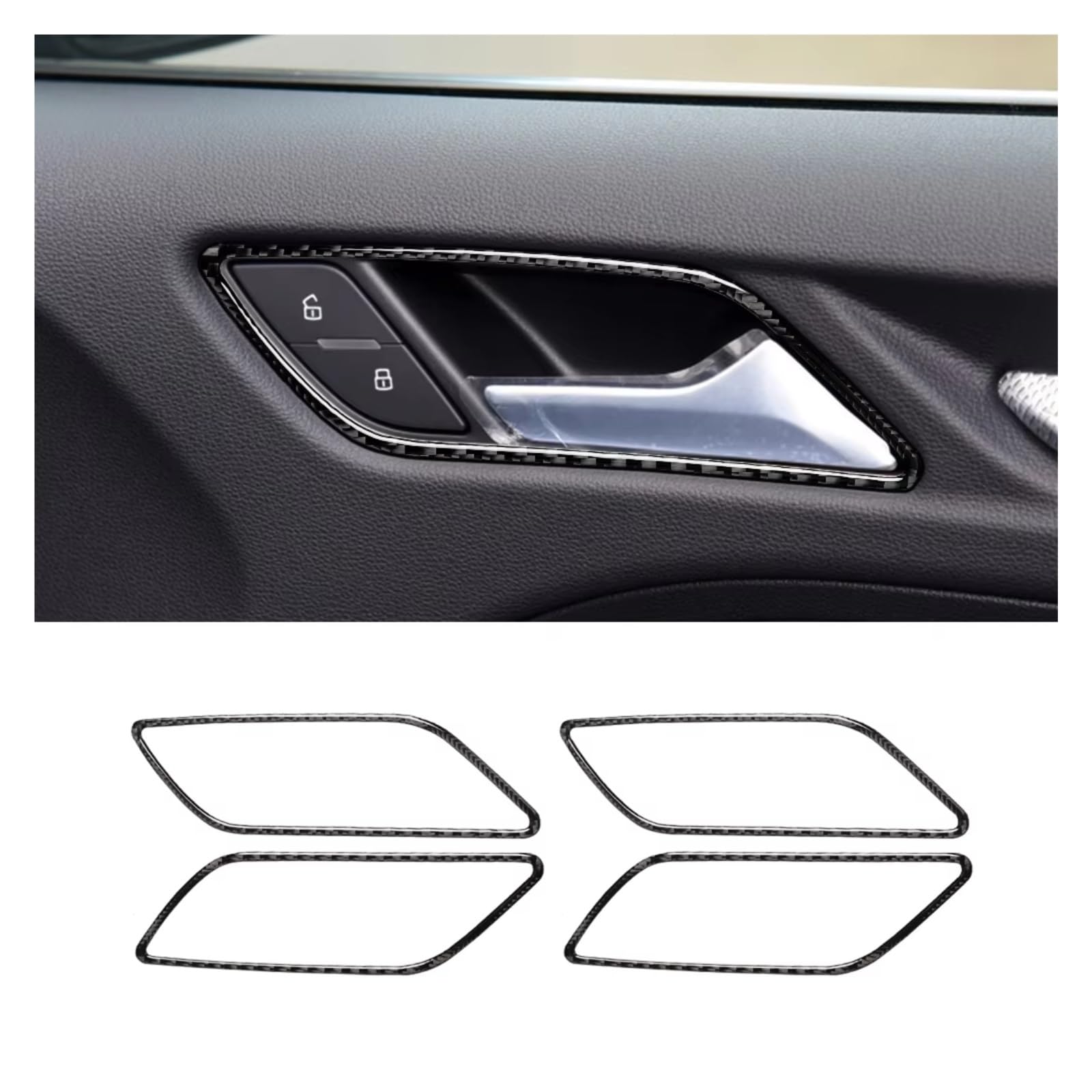 Innenzubehör Für A3 8V 2014-2019 Auto Tür Schüssel Griff Carbon Fiber Innen Aufkleber 4 stücke Auto Tür Griff dekoration Trim Zubehör Innenraum Innenzubehör Für A3 8V 2014-2019 Auto Tür Schüssel Griff Carbon Fiber Innen Aufkleber 4 stücke Auto Tür Griff dekoration Trim Zubehör Innenraum von Qsnfda