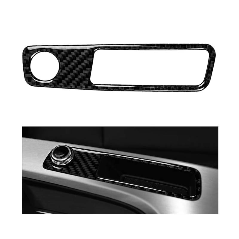 Innenzubehör Für A4 B9 2017 2018 2019 2020 Carbon Fiber Center Konsole Lautstärke Einstellung Panel Abdeckung Trim Zubehör Innenraum(Rechts) von Qsnfda