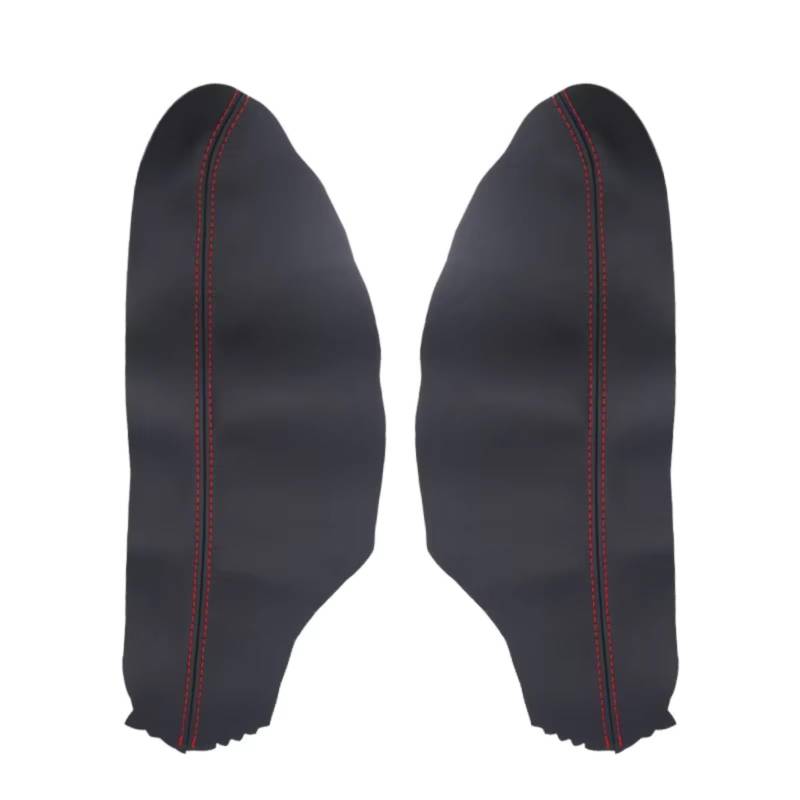 Innenzubehör Für Accord 8th Für Gen Coupe 2008 2009 2010 2011 2012 2 stücke Mikrofaser Leder Auto Vorderen Tür Griff armlehne Panel Abdeckung Trim Zubehör Innenraum(Black-red line) von Qsnfda