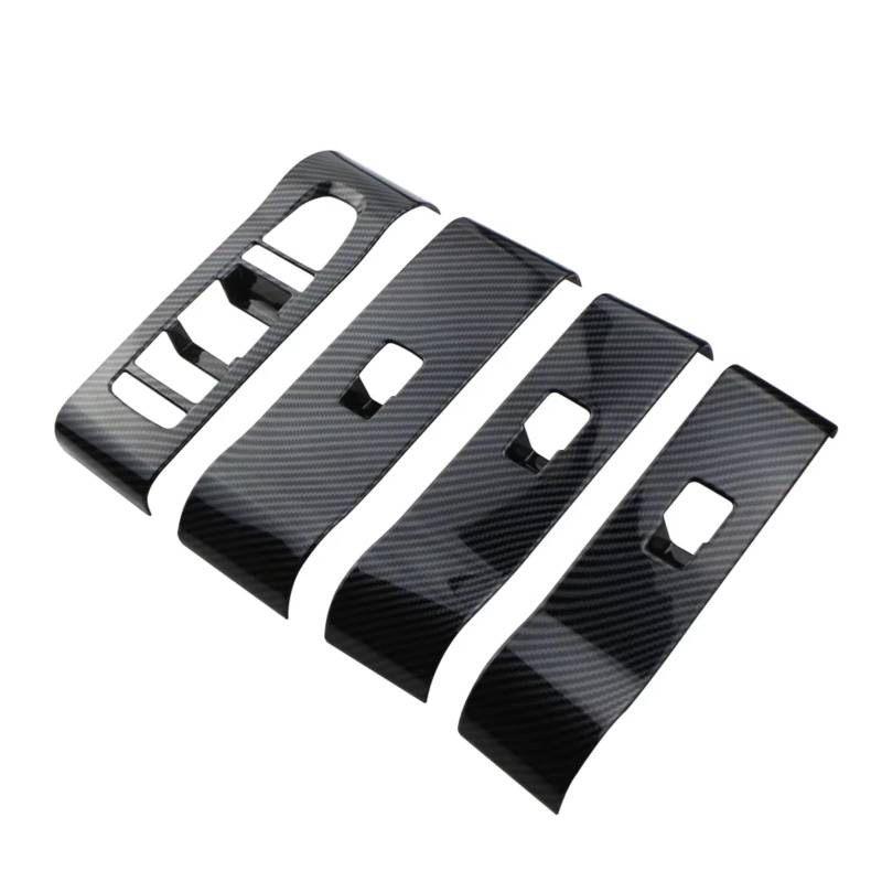 Innenzubehör Für BYD für Atto 3 für Yuan Plus 2022 2023 Fensterheber Aufkleber Rahmen Trim Auto Windows Lift Panel Abdeckung Zubehör Innenraum(RHD) von Qsnfda