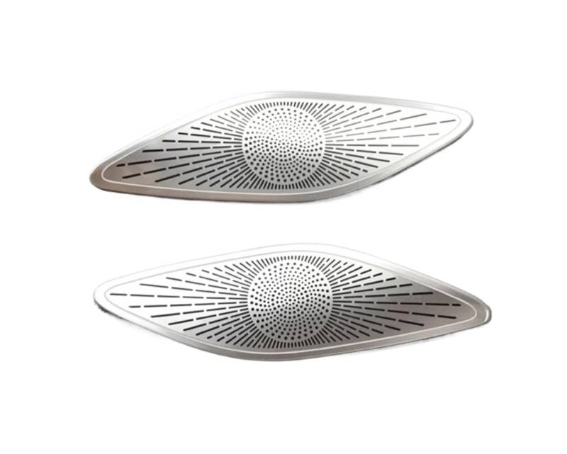 Innenzubehör Für Benz Für CLA C118 W118 A Klasse W177 V177 Armaturenbrett Lautsprecher Abdeckung Aufkleber Trim Zubehör Innenraum(C Model Silver) von Qsnfda