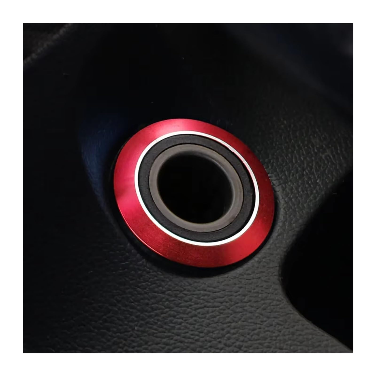 Innenzubehör Für Chevrolet für Chevy für Cruze Hatchback für Malibu 2009-2015 Auto Zigarettenanzünder Dekoration Kreis Trim Aufkleber Zubehör Innenraum(Red) von Qsnfda