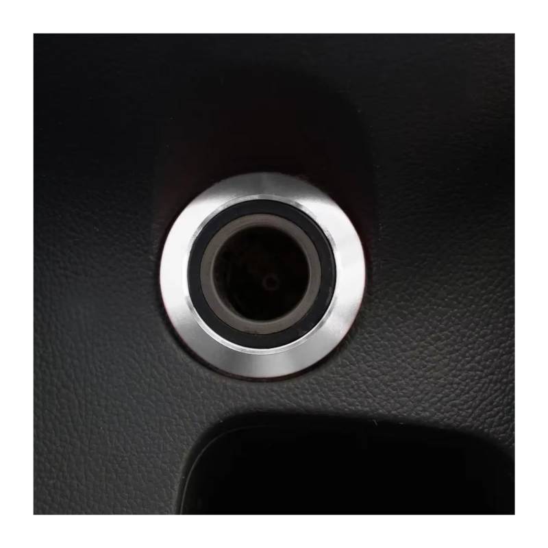Innenzubehör Für Chevrolet für Chevy für Cruze Hatchback für Malibu 2009-2015 Auto Zigarettenanzünder Dekoration Kreis Trim Aufkleber Zubehör Innenraum(Silber) von Qsnfda