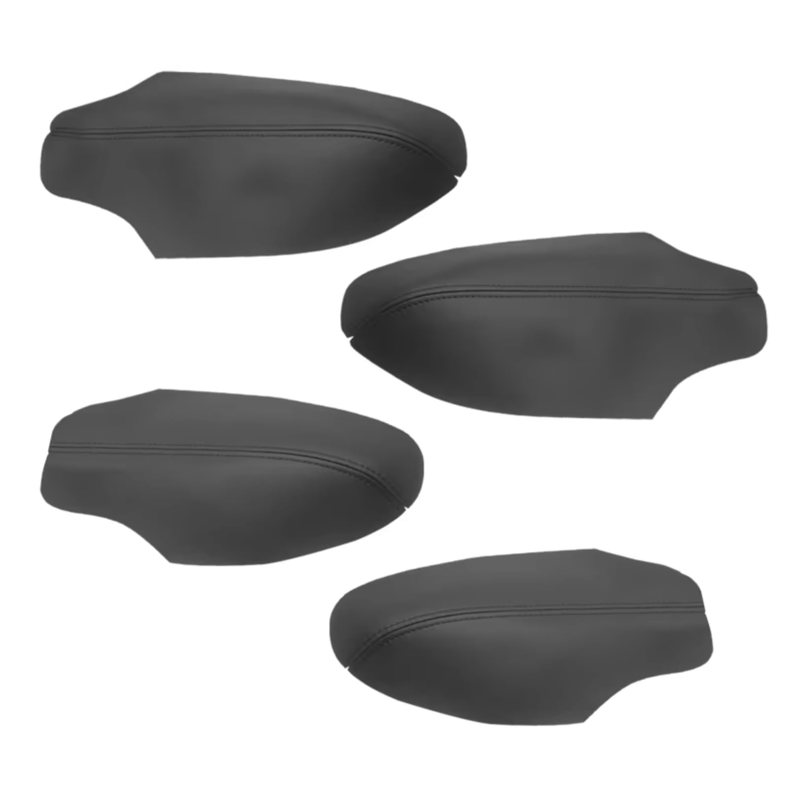 Innenzubehör Für Civic 11th Gen 2021 2022 Auto Mikrofaser Leder Innen Tür Griff Armlehne Panels Abdeckung Schutz Trim Zubehör Innenraum(Door Armrest Black) von Qsnfda