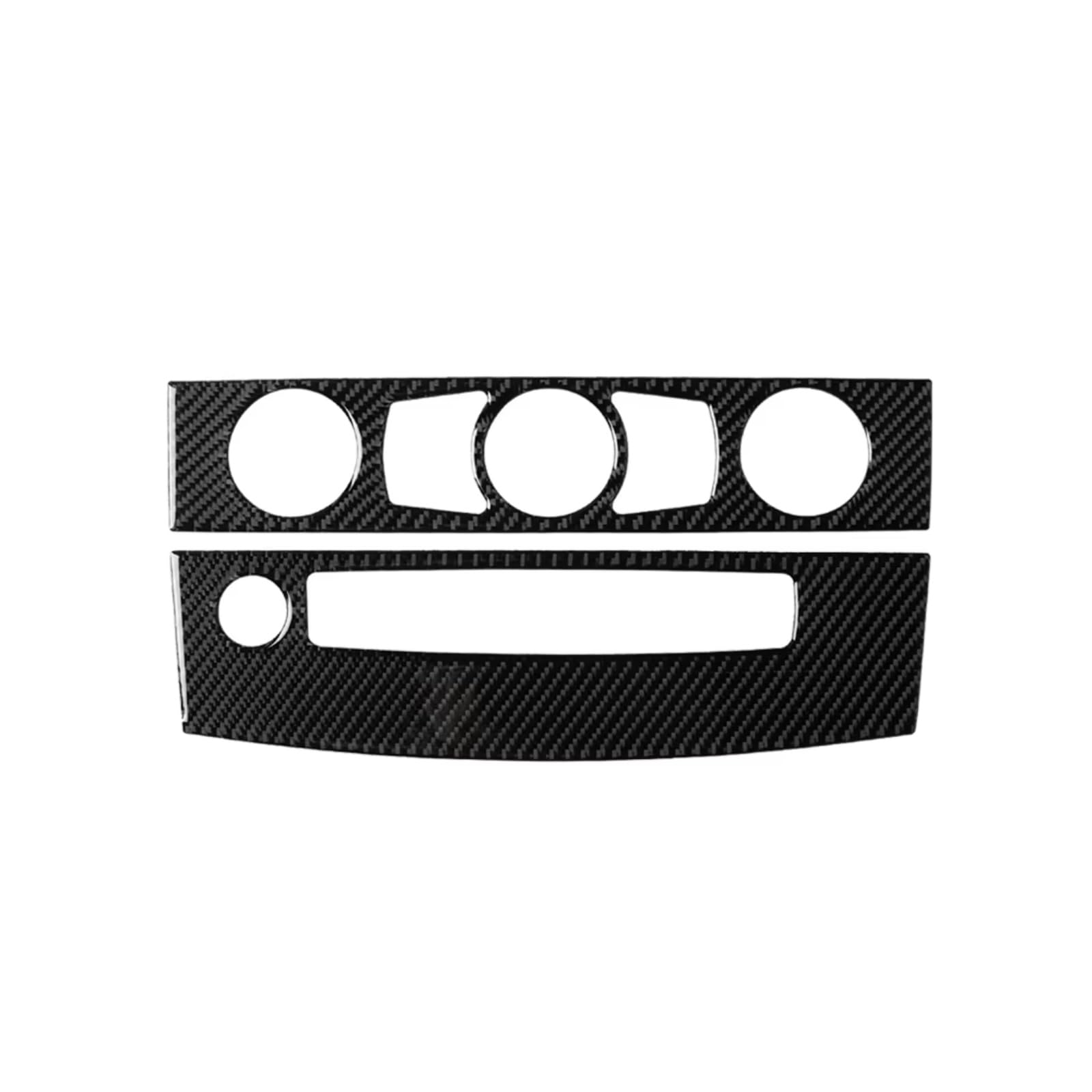 Innenzubehör Für E60 5 Series 2008–2010, Auto-CD-Panel-Verkleidung, Mittelkonsolenabdeckung, Kohlefaser-Aufkleber, Verkleidungsabdeckung Zubehör Innenraum(A) von Qsnfda