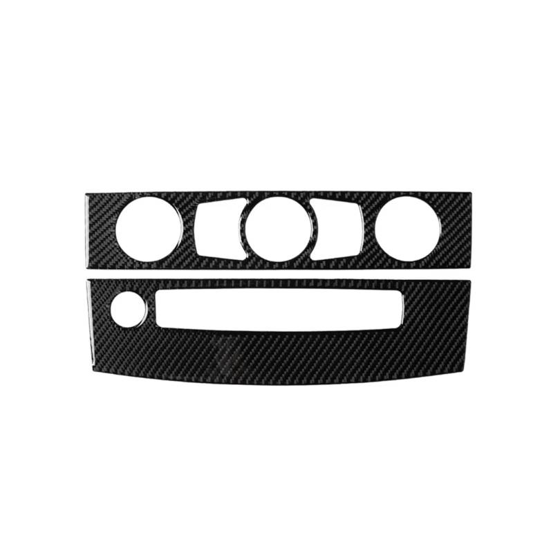 Innenzubehör Für E60 5 Series 2008–2010, Auto-CD-Panel-Verkleidung, Mittelkonsolenabdeckung, Kohlefaser-Aufkleber, Verkleidungsabdeckung Zubehör Innenraum(A) von Qsnfda
