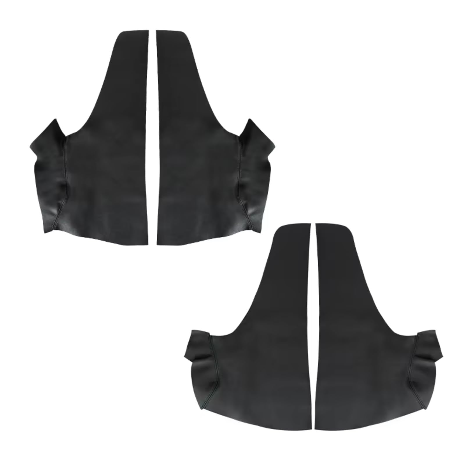 Innenzubehör Für Jazz Für Fit 2008-2012 Fließheck Auto Innentür Armlehne Panel Abdeckung Trim Weiche Leder Armlehne Abdeckung Zubehör Innenraum(4pcs Black) von Qsnfda