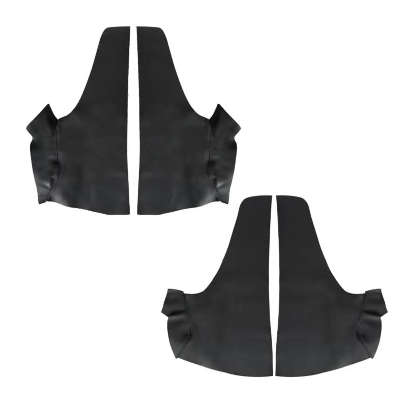 Innenzubehör Für Jazz Für Fit 2008-2012 Fließheck Auto Innentür Armlehne Panel Abdeckung Trim Weiche Leder Armlehne Abdeckung Zubehör Innenraum(4pcs Black) von Qsnfda
