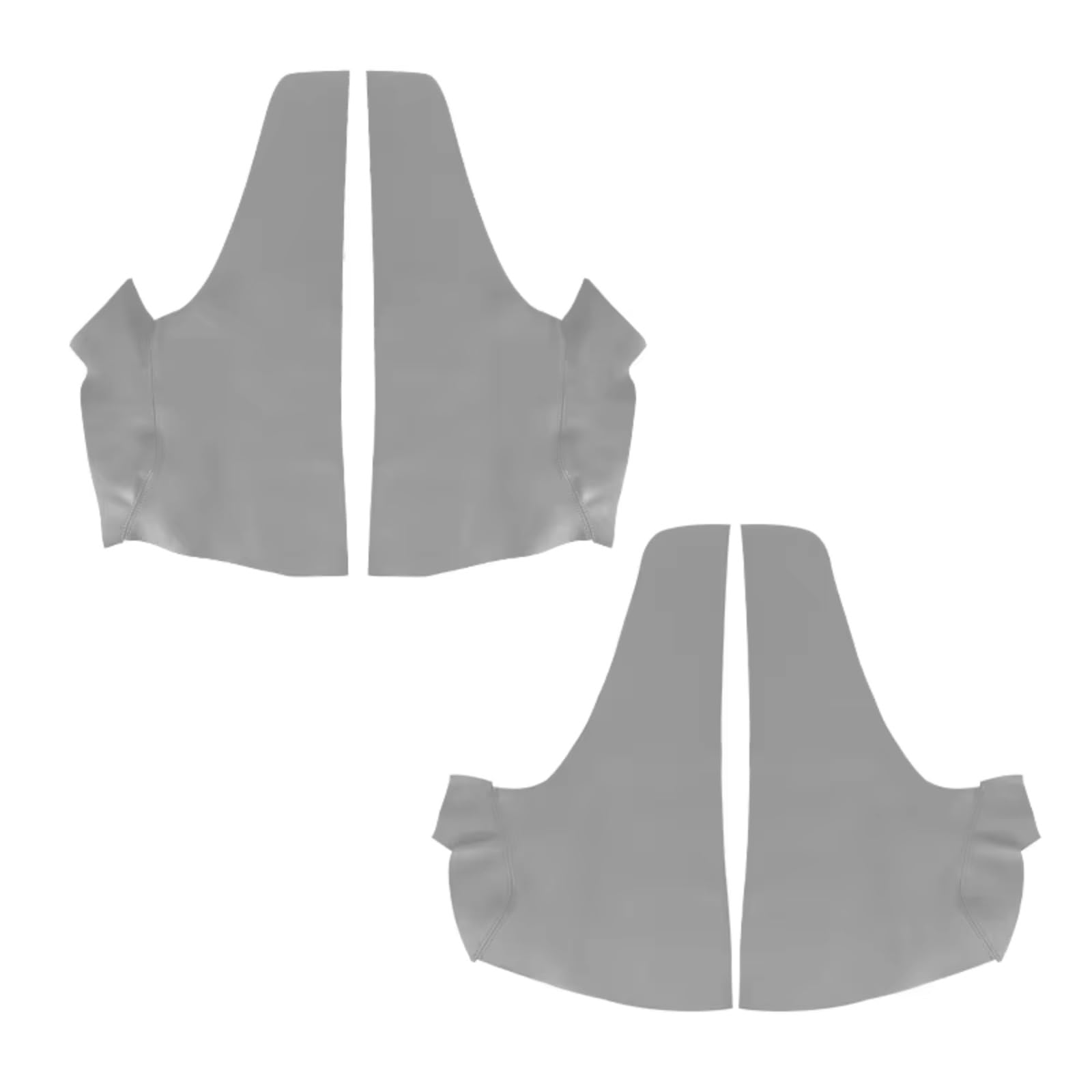 Innenzubehör Für Jazz Für Fit 2008-2012 Fließheck Auto Innentür Armlehne Panel Abdeckung Trim Weiche Leder Armlehne Abdeckung Zubehör Innenraum(4pcs Gray) von Qsnfda